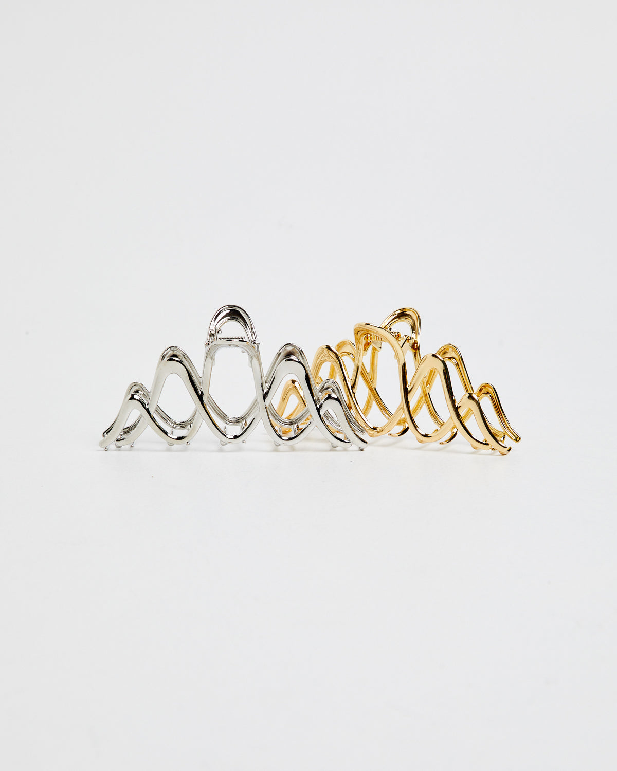 Mikky Claw Clip 2 Pack SILVER/GOLD
