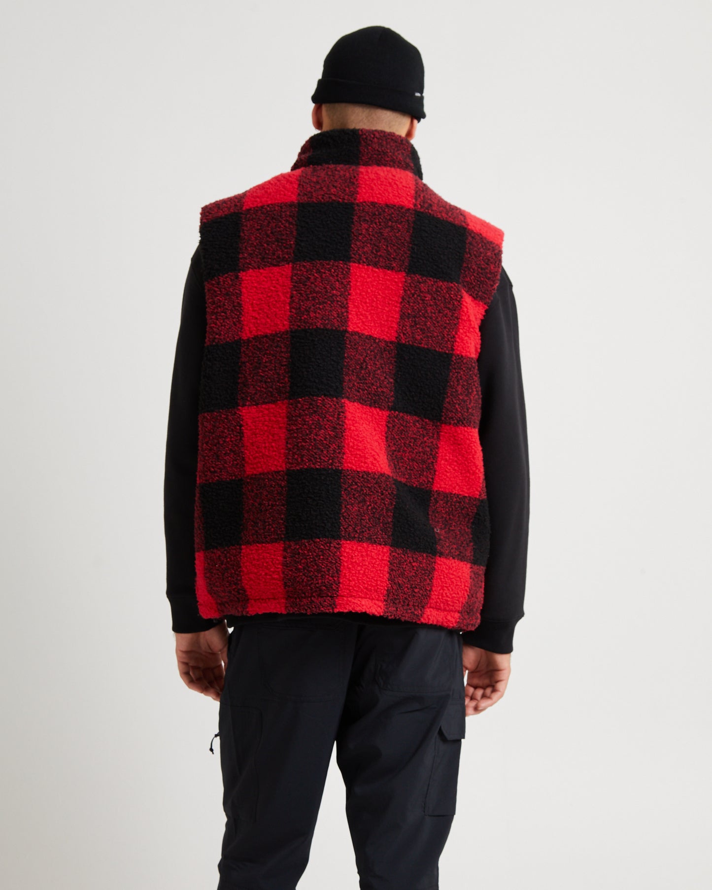 Jessener Insulated Reversible Fleece Vest Red