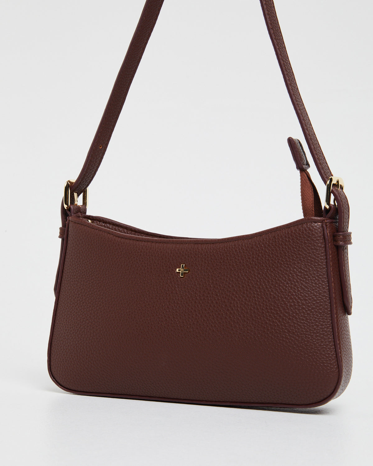 Lilu Bag Choc Pebble/Gold BROWN