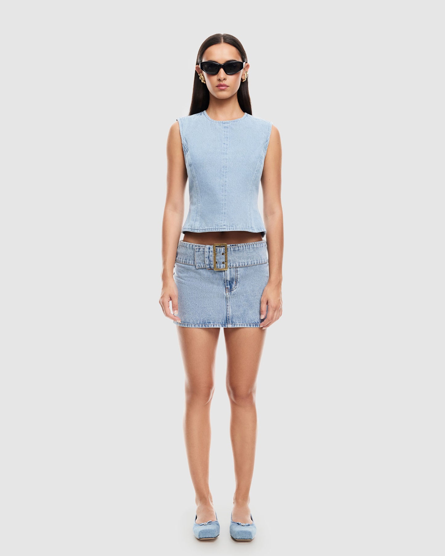 Uma Mini Denim Skirt