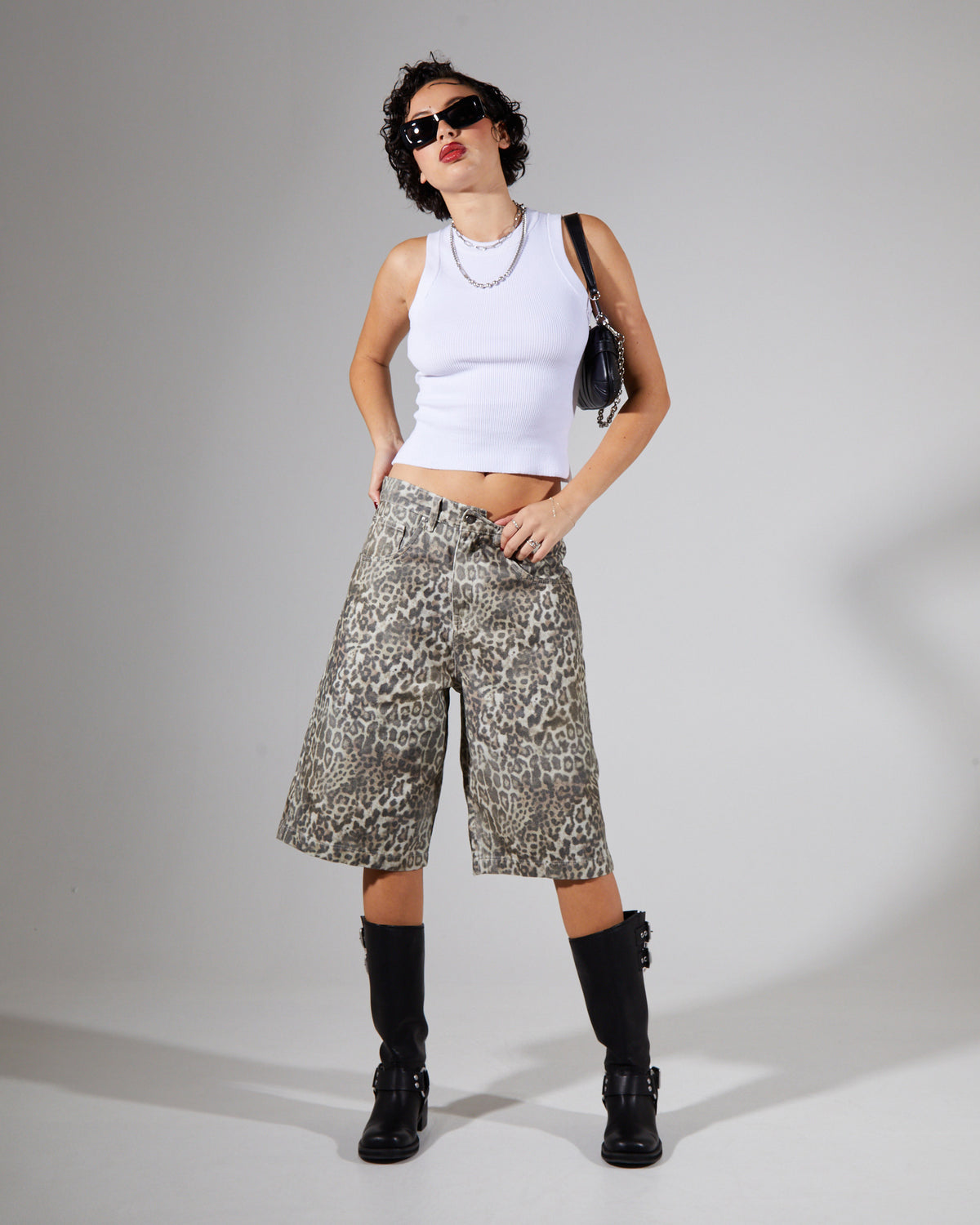 Faded Leopard Jorts LEOPARD