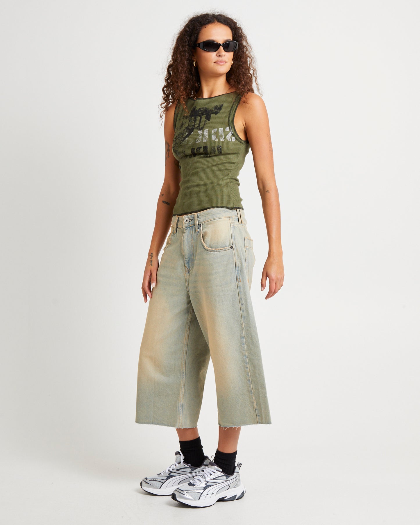 Stencil Rib Tank Top