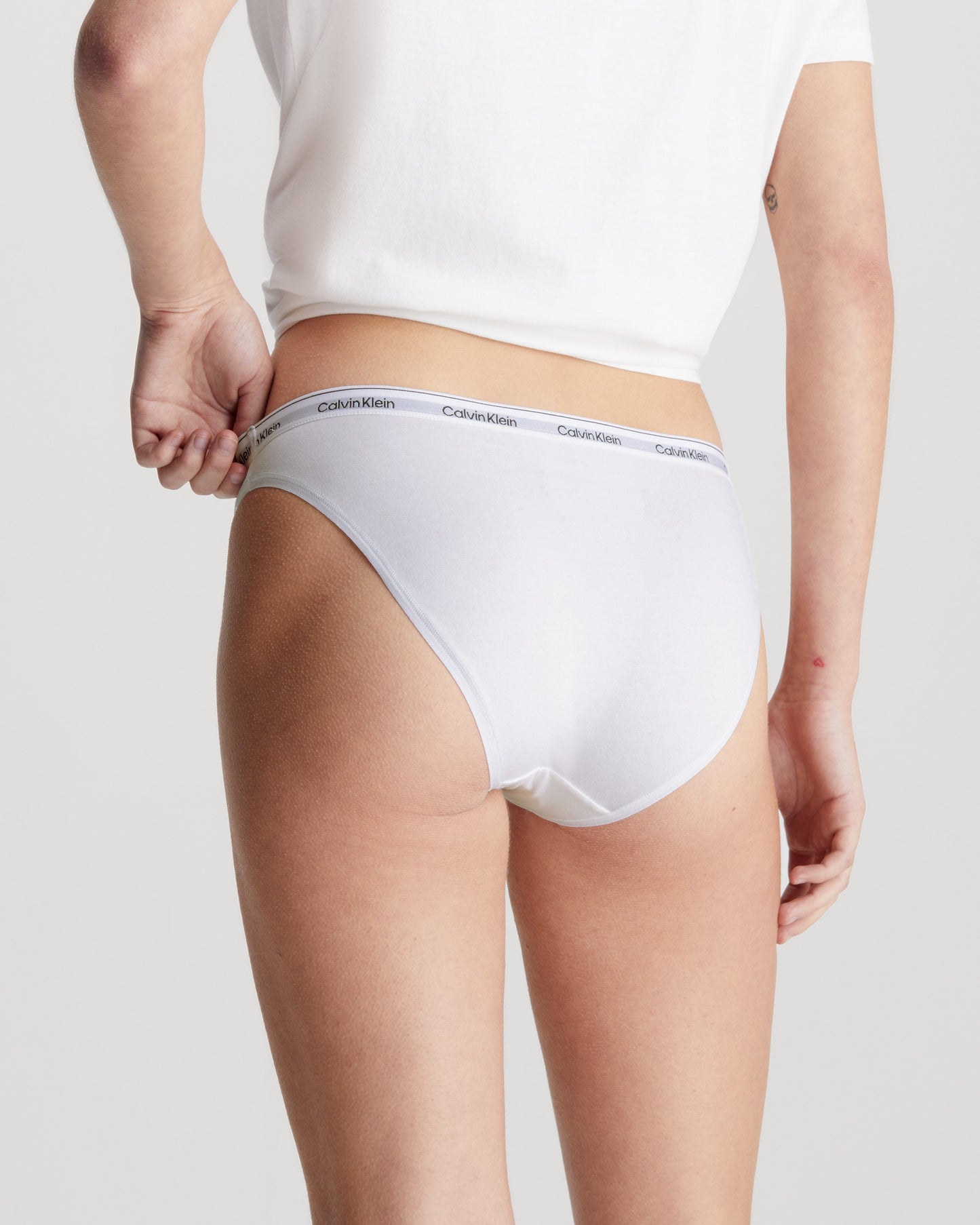 Modern Logo 3 Pack Low Rise Bikini Black/White/Grey Heather