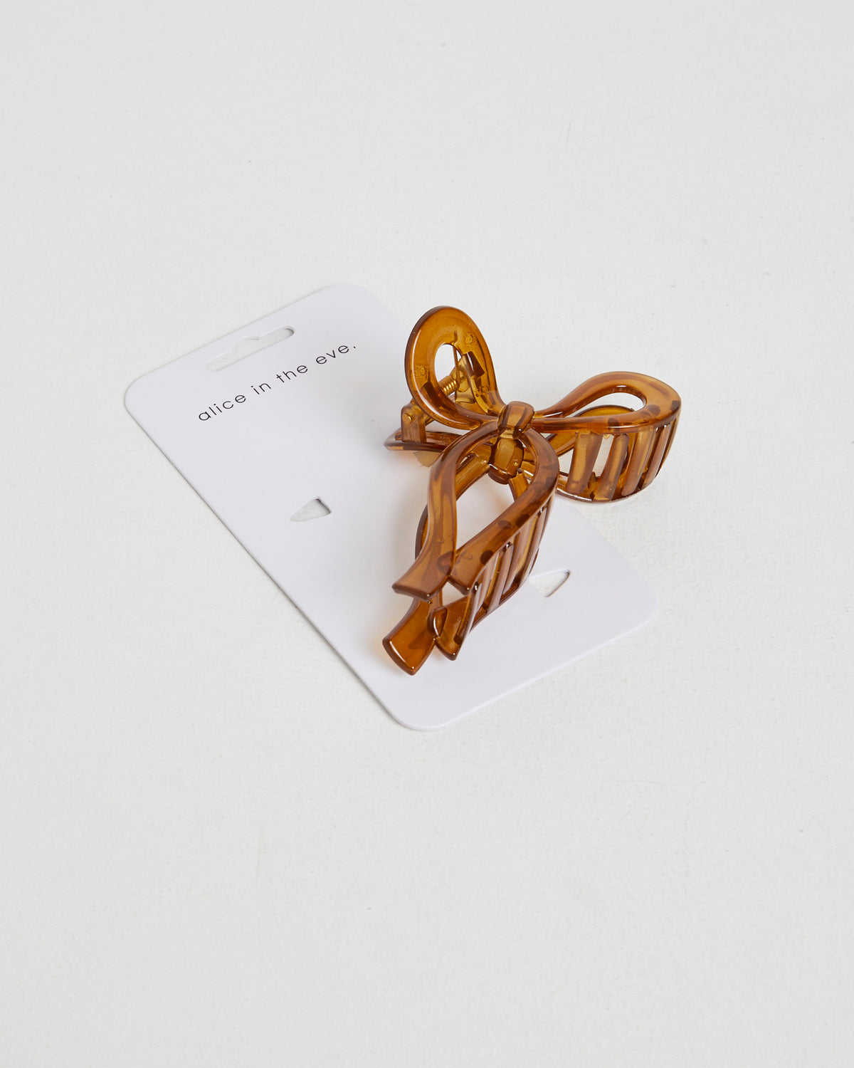 Rafaella Bow Claw Clip BROWN