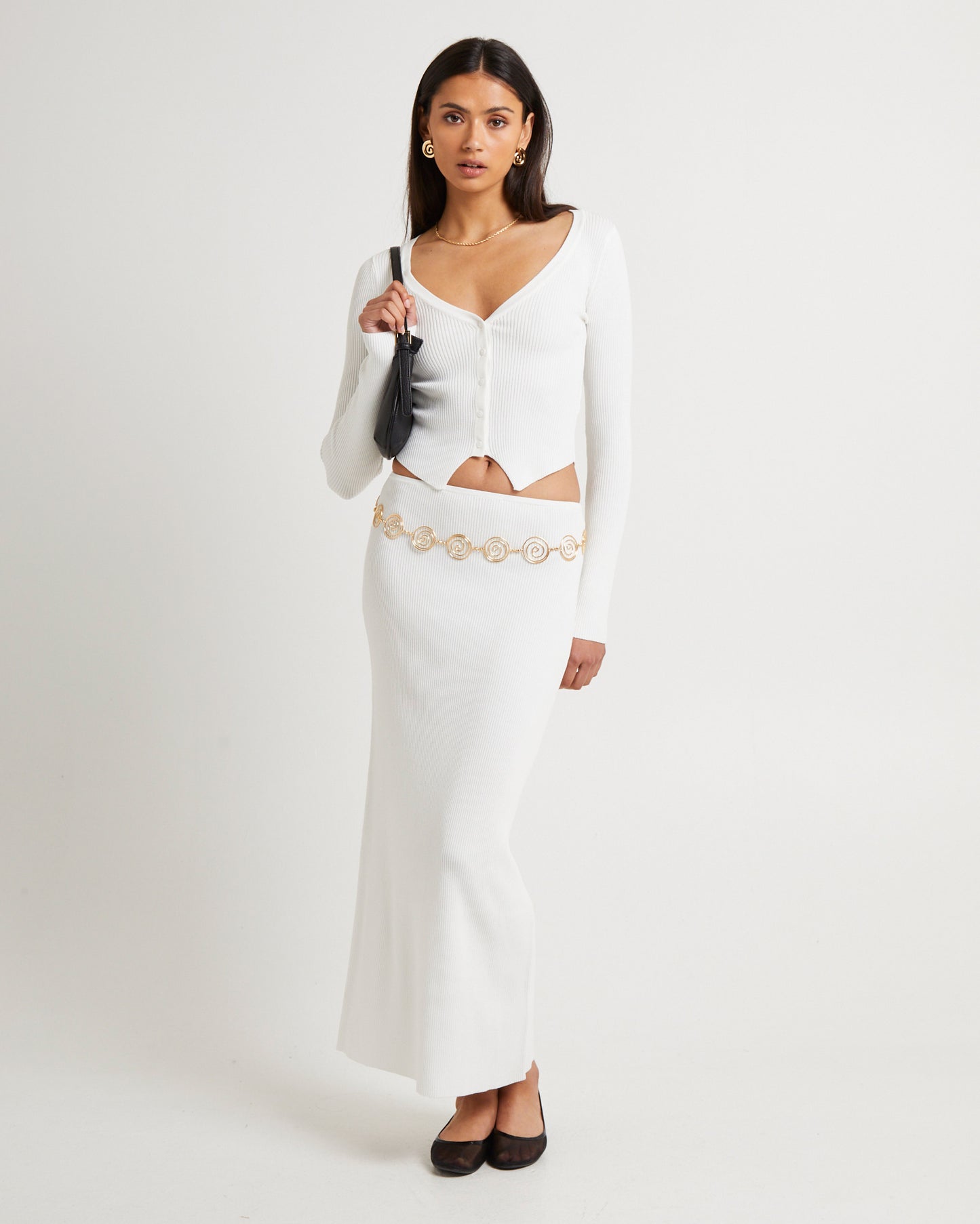 Kelse Knitted Long Sleeve Button Top