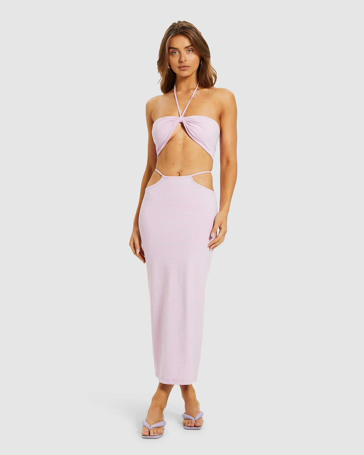Kaylee Halter Bandeau Top LILAC