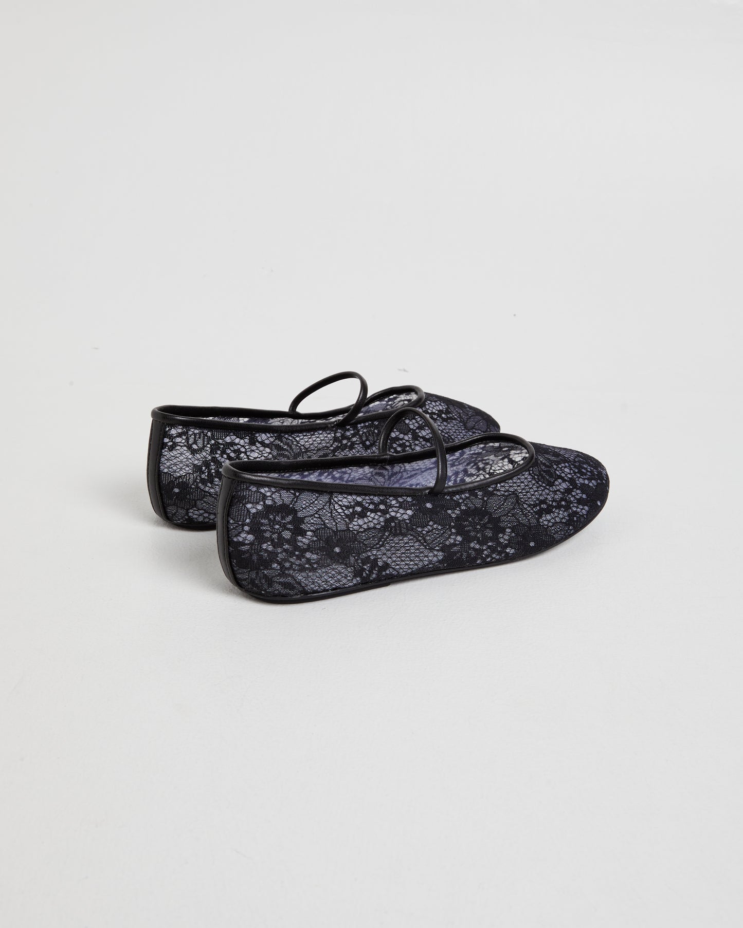 Monamour Ballet Flat Black Lace