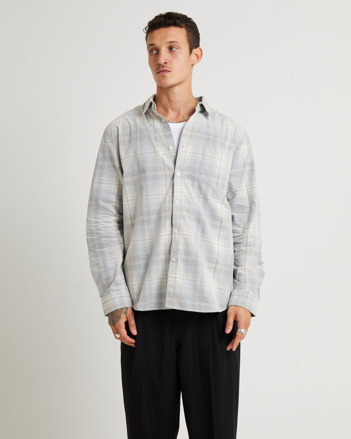 Grover Check Cord Ls Shirt MULTI
