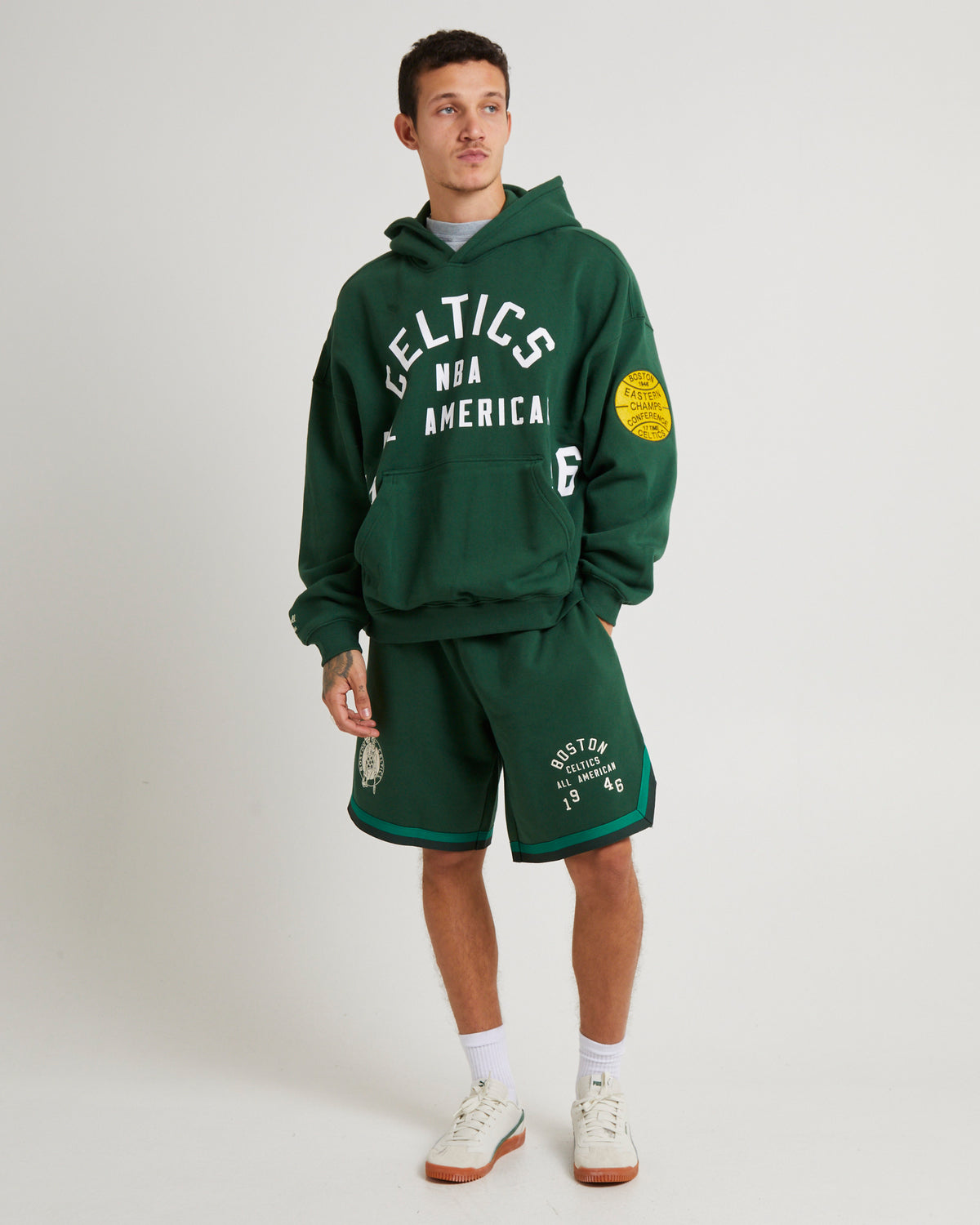 Boston Celtics All American Shorts FADED OK GREEN