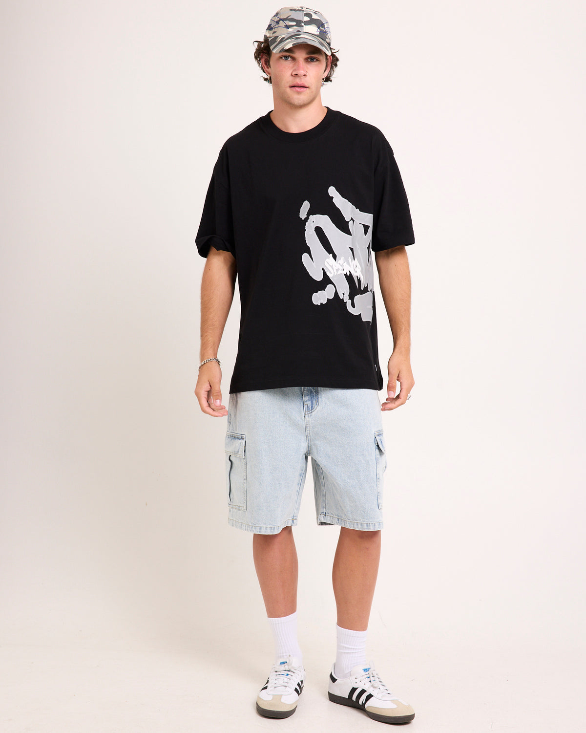 Auckland Cargo Denim Jorts 90'S LIGHT BLUE