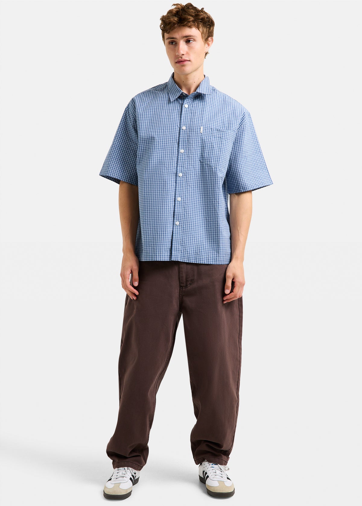 Skate Shirt INDIGO CHECK