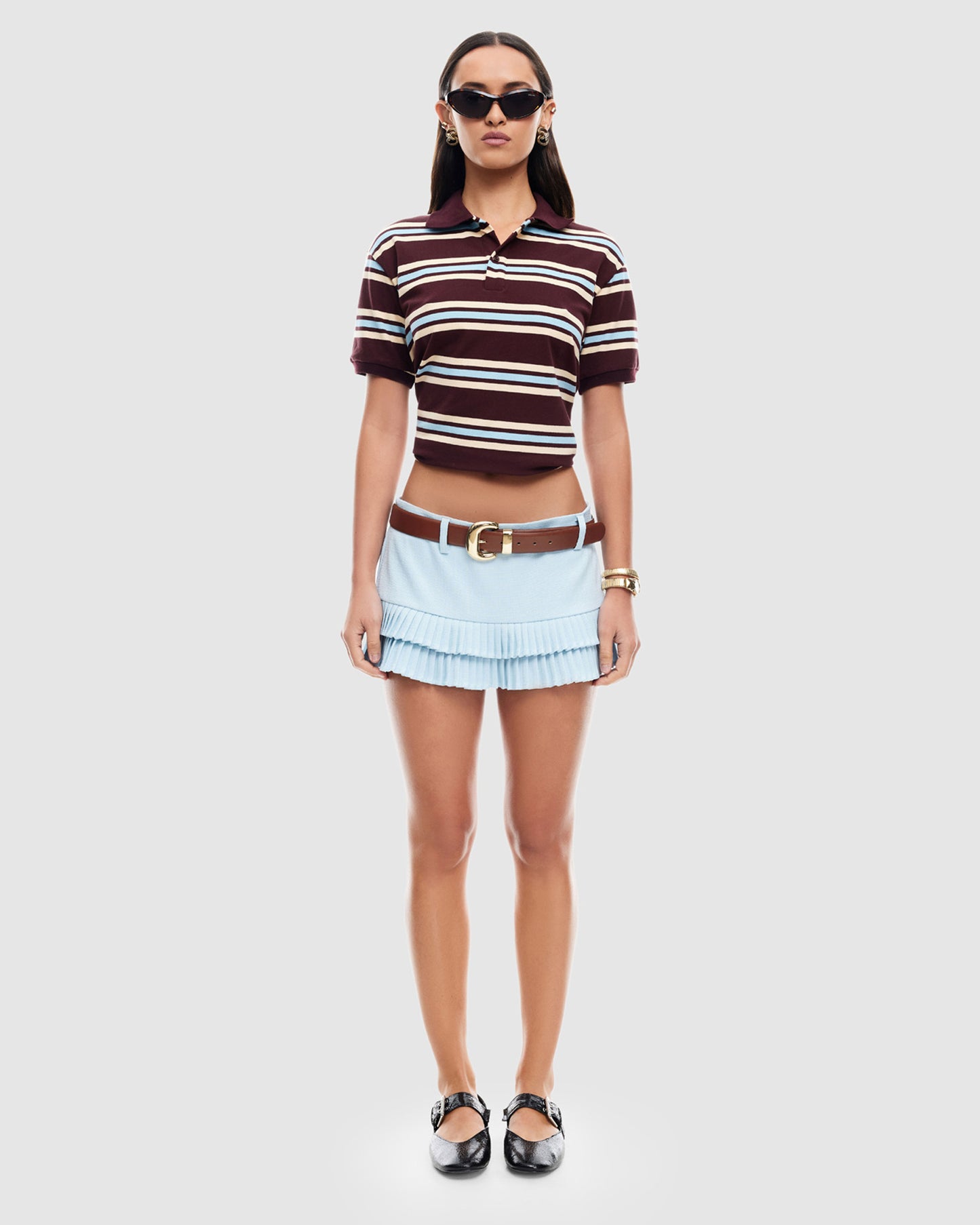 Double Ruffle Mini Skort