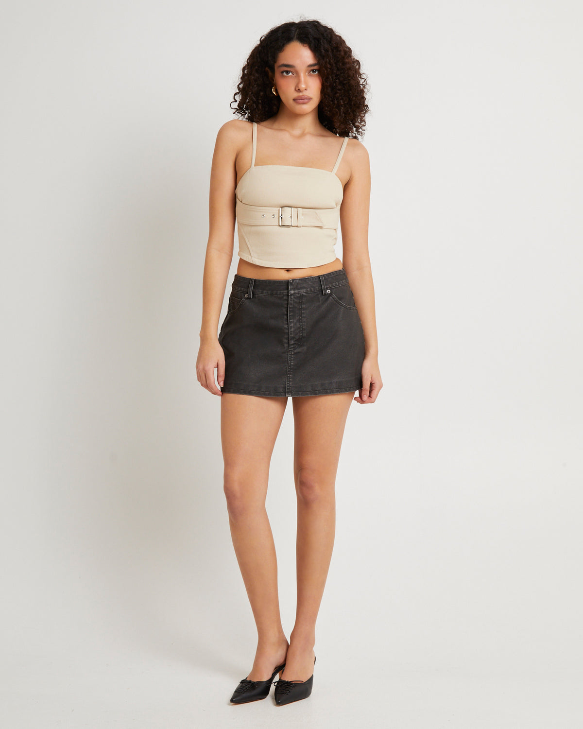 Belted Corset STONE