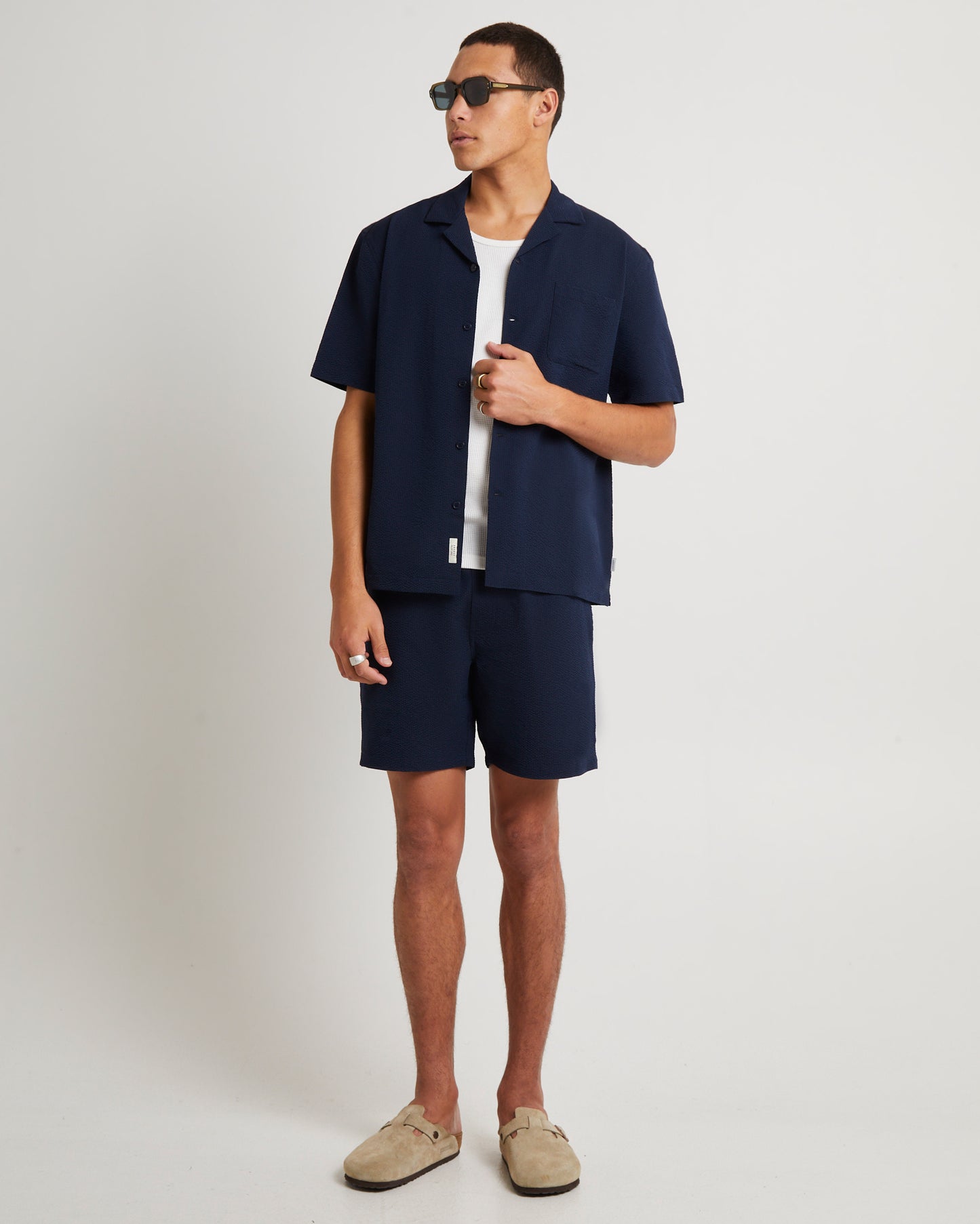 Seersucker Short Sleeve Resort Shirt