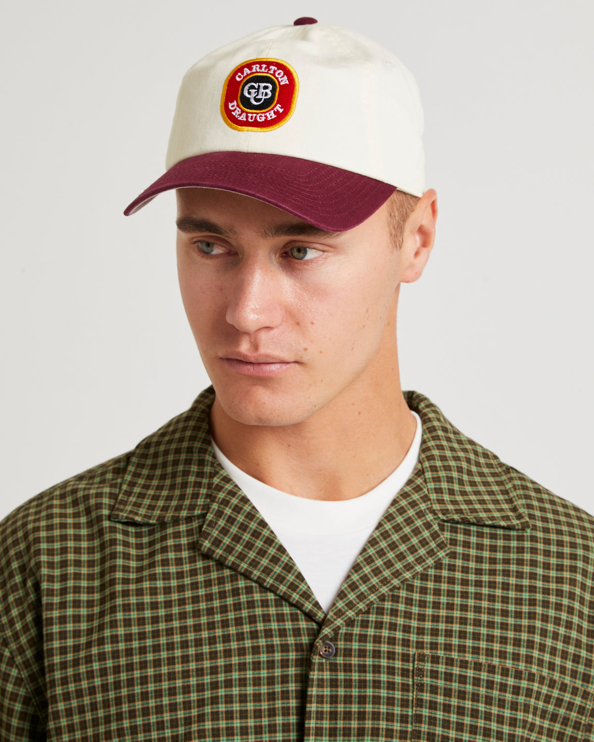 Carlton Draft Two-Tone Ball Park Cap IVORY / MAROON