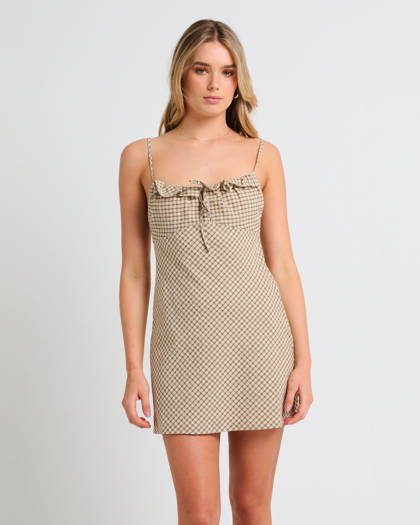 Birby Check Mini Dress