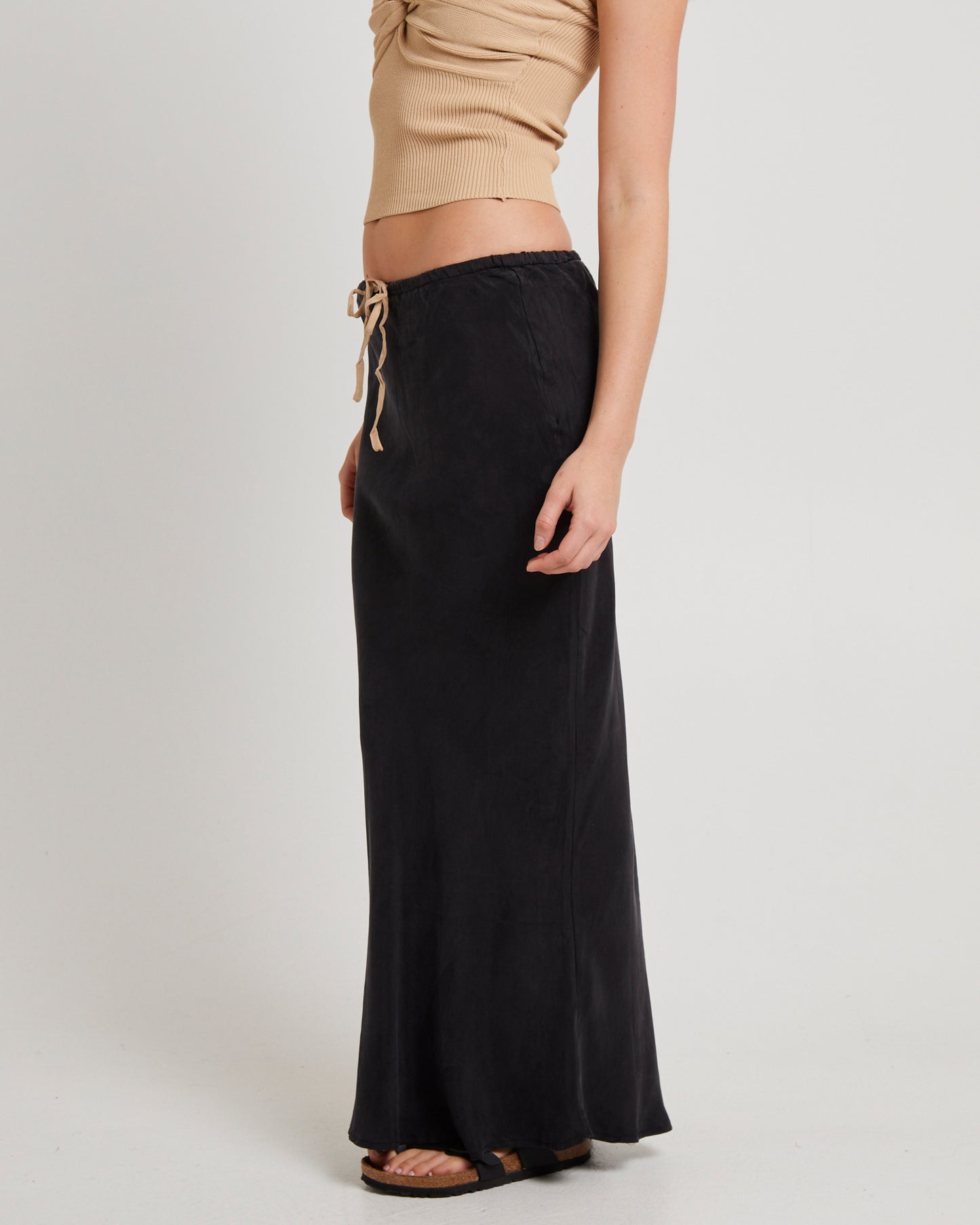 Contrast Midi Skirt