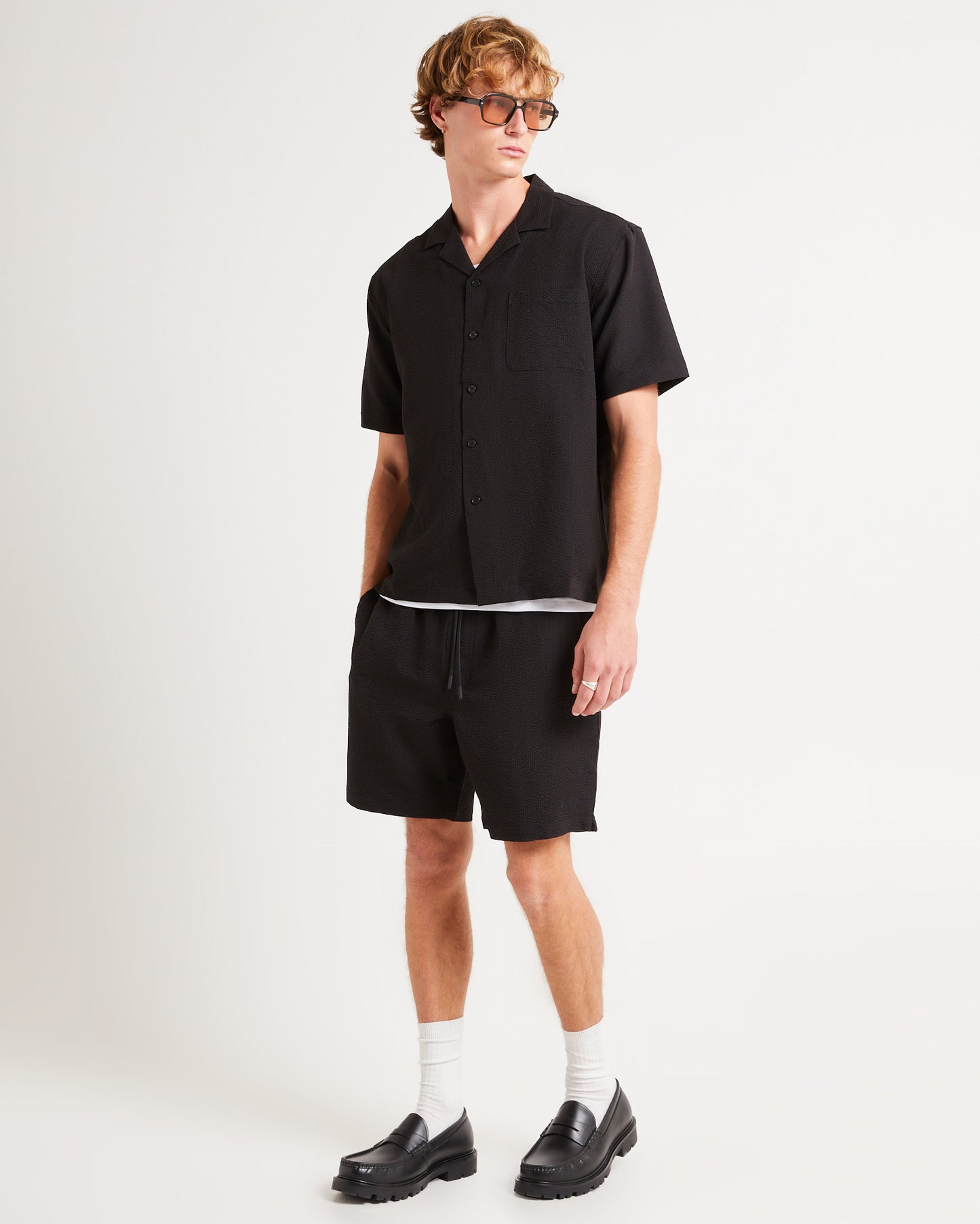 Morrison Seersucker Short Sleeve Resort Shirt