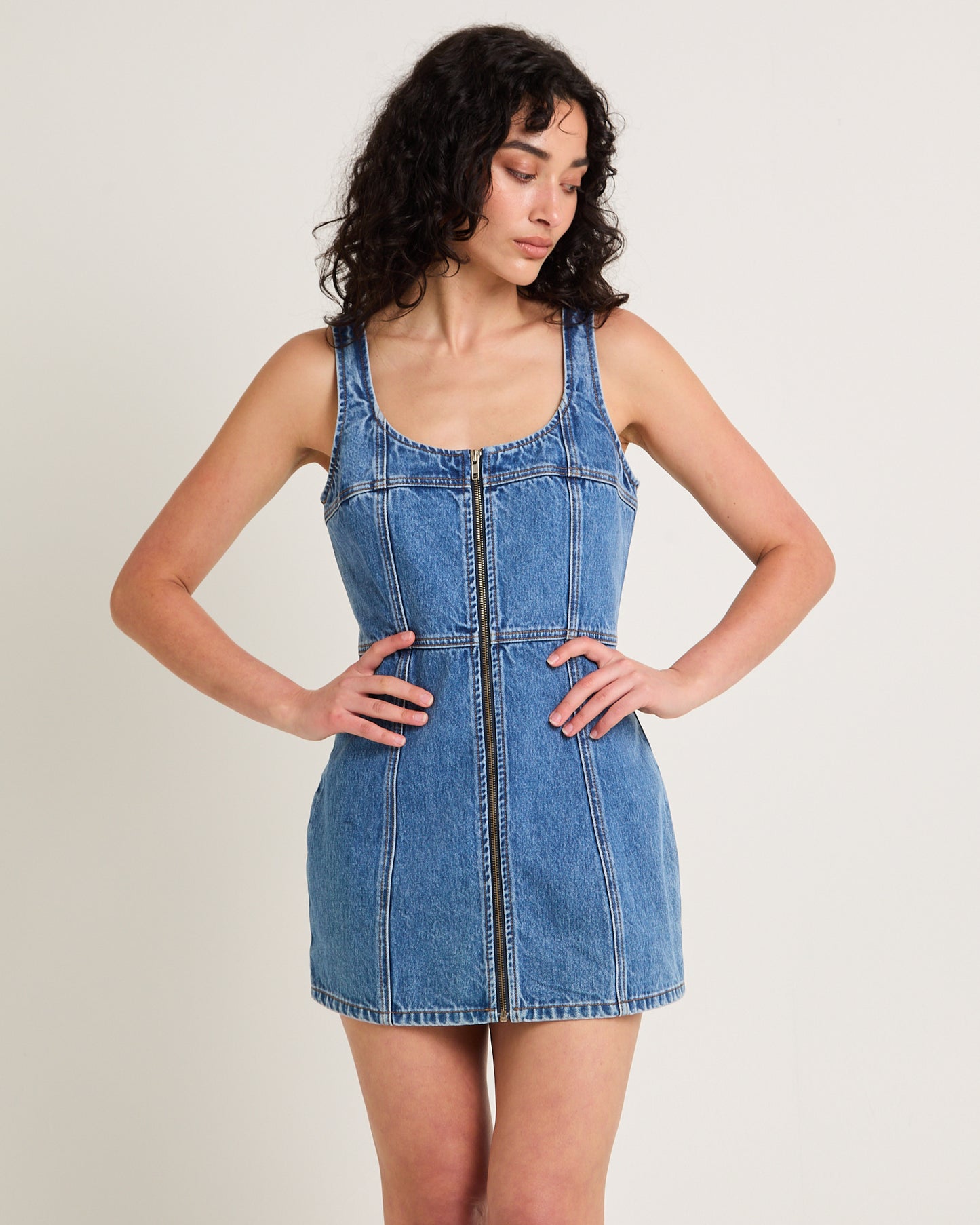 Rosa Denim  Mini Dress