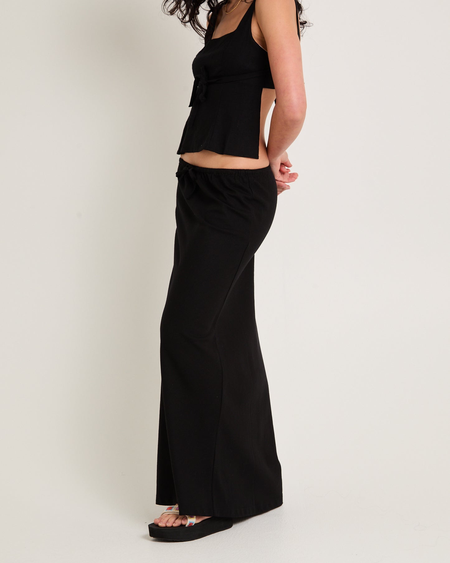 Sandy Tie Front Skirt