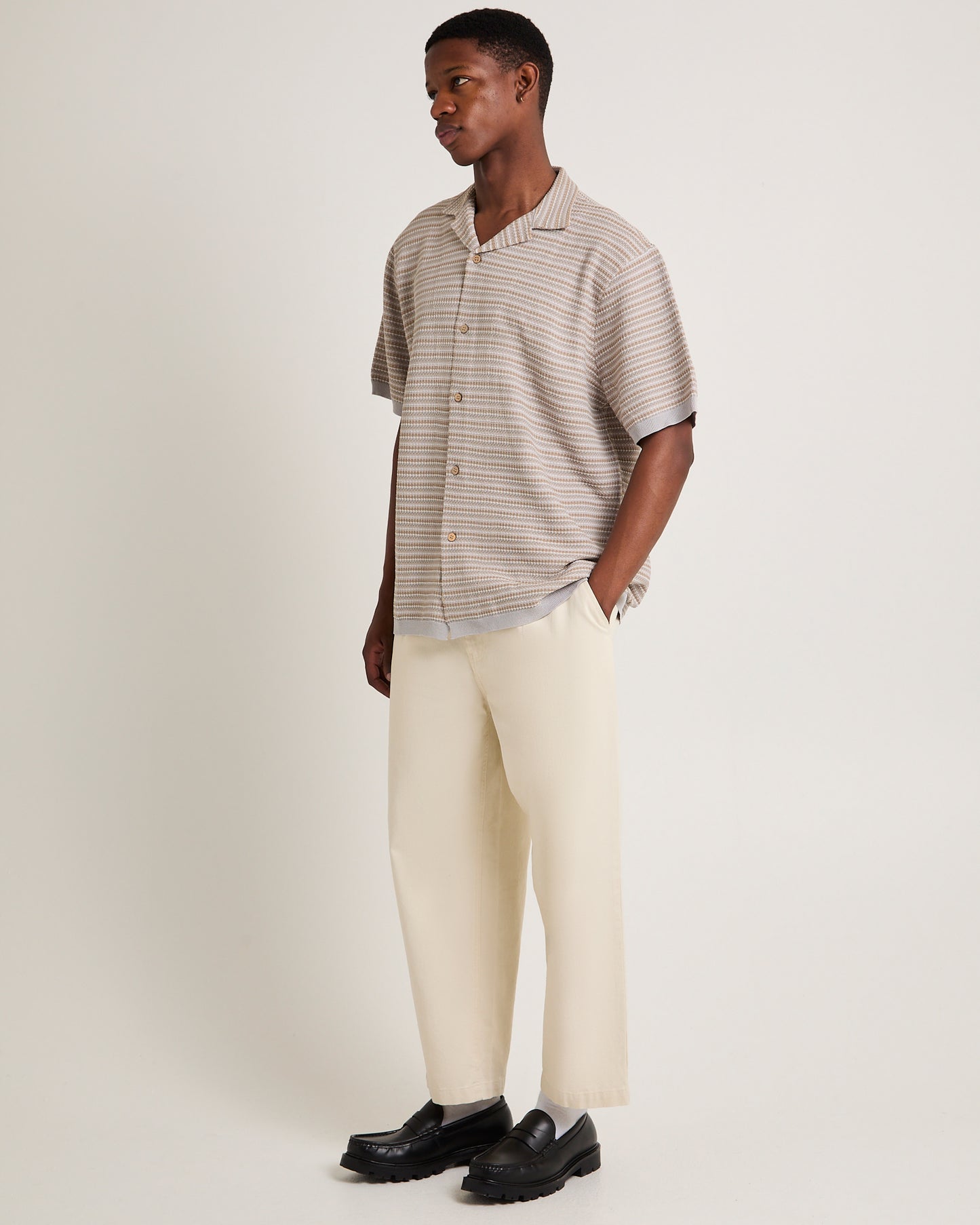 Keslo Striped Knitted Shirt