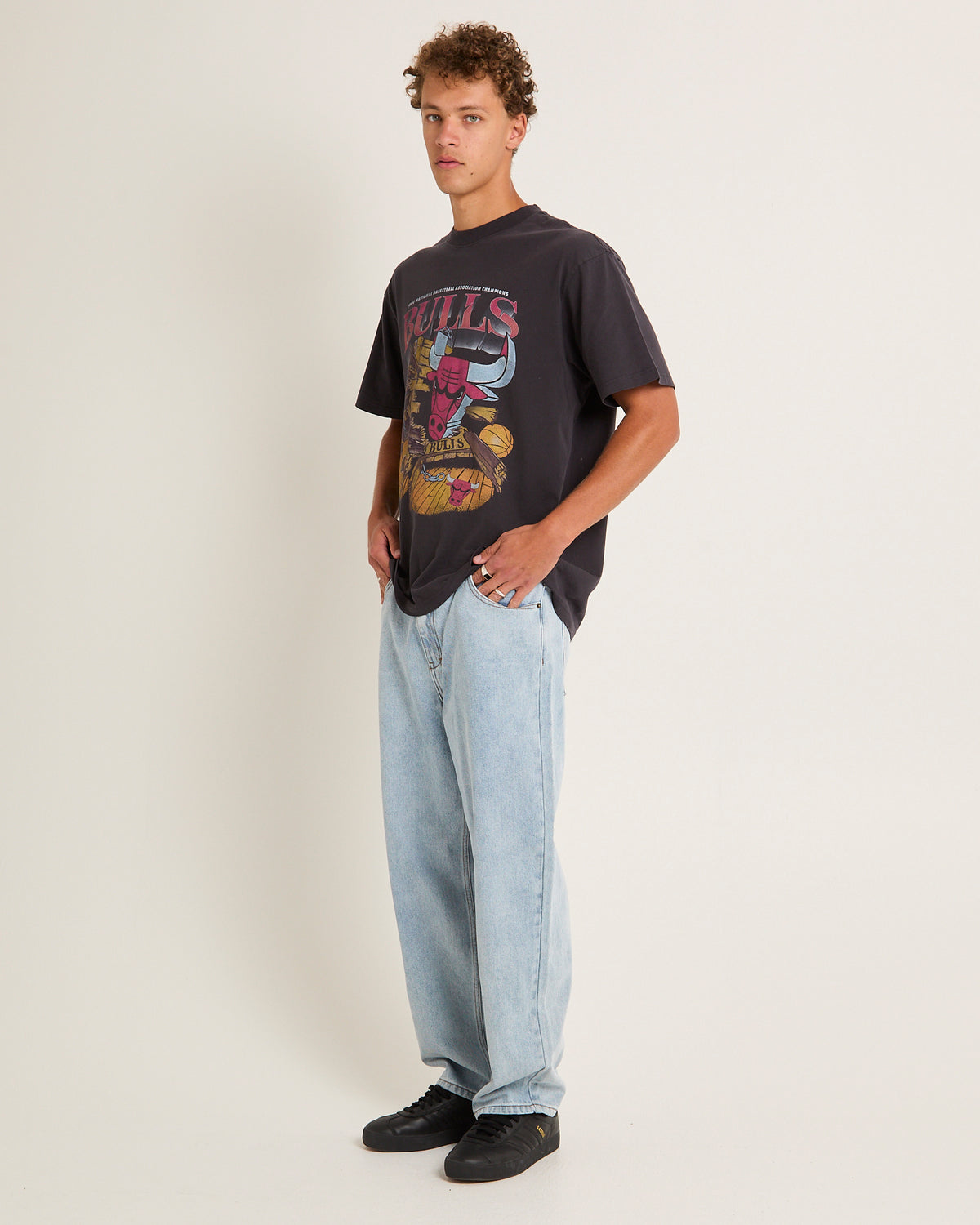 Bevel Burst T-Shirt OVERDYED BLACK