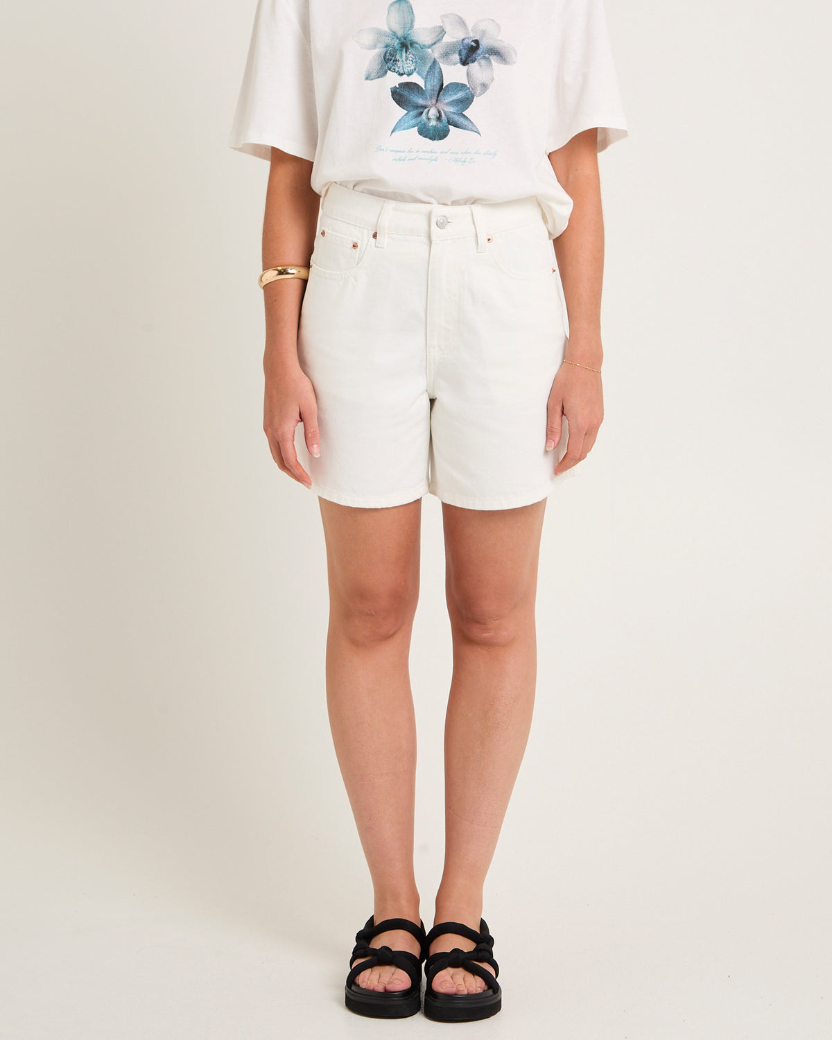 Vahli Denim Jorts PURE WHITE