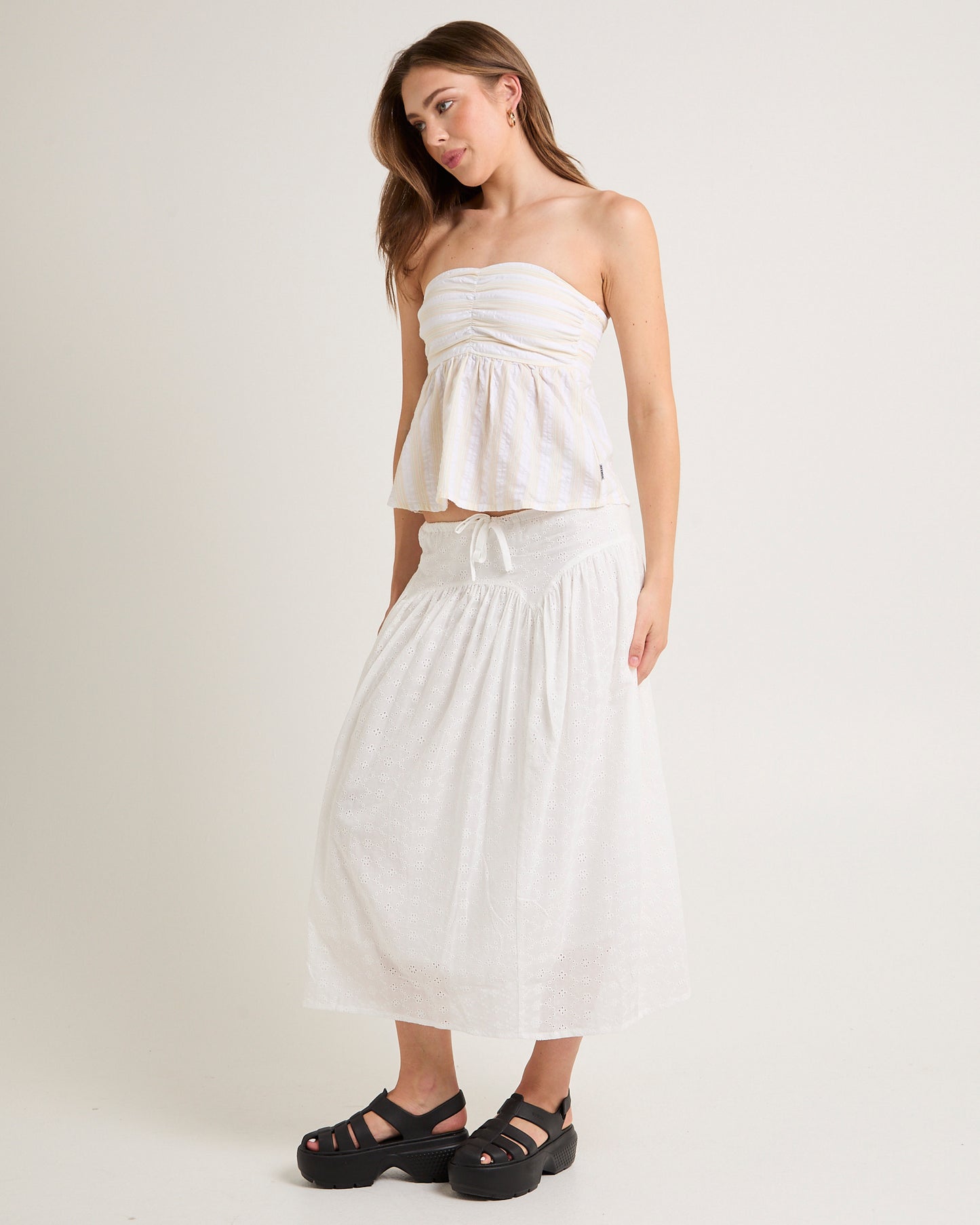 Splice Strapless Top