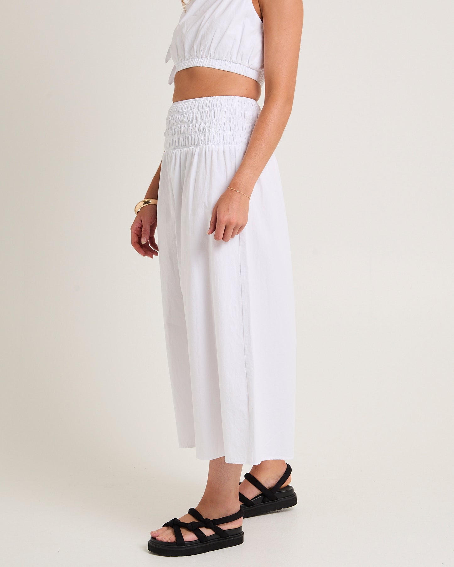 Clara Tie Side Midi Skirt