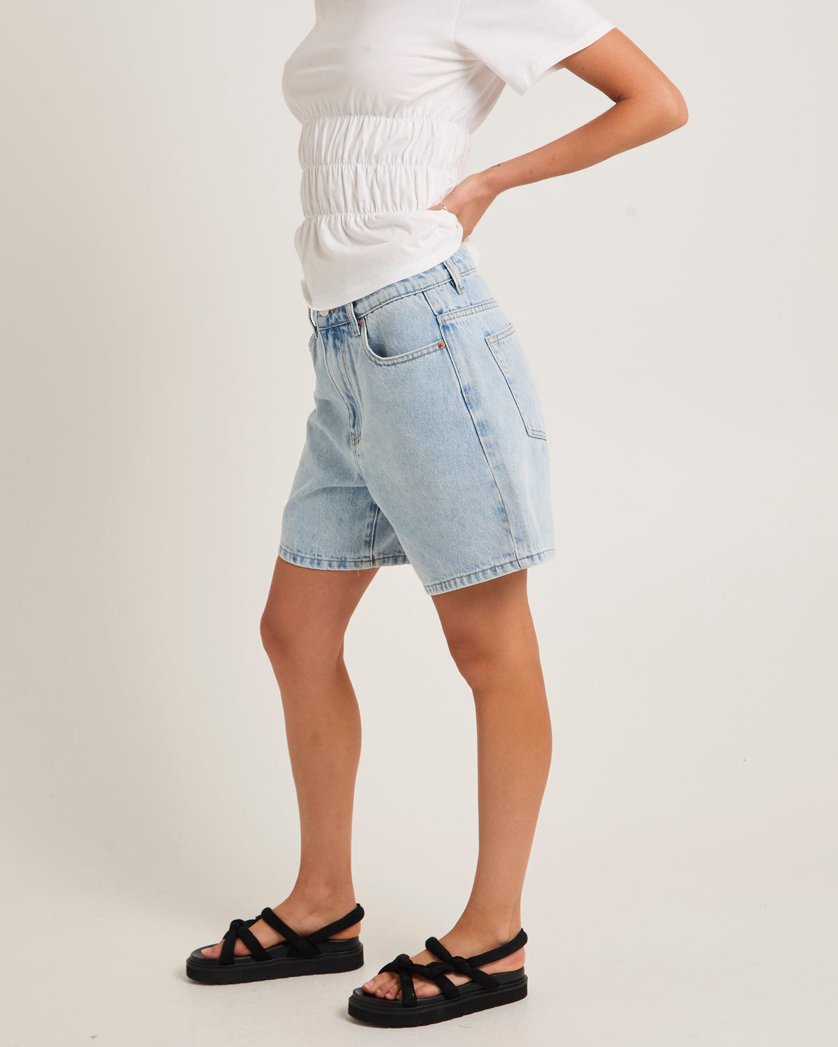 Vahli Denim Jorts COASTAL BLUE