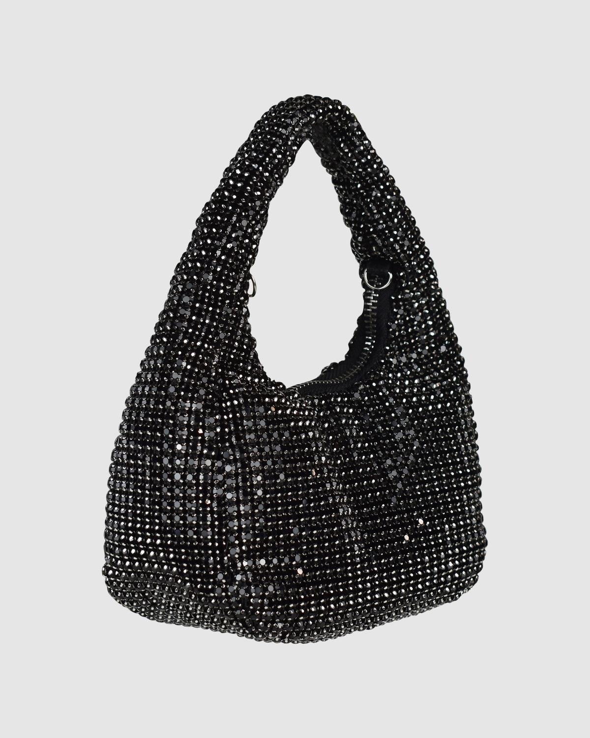 Precious Shoulder Bag BLACK DIAMANTE/SILVER