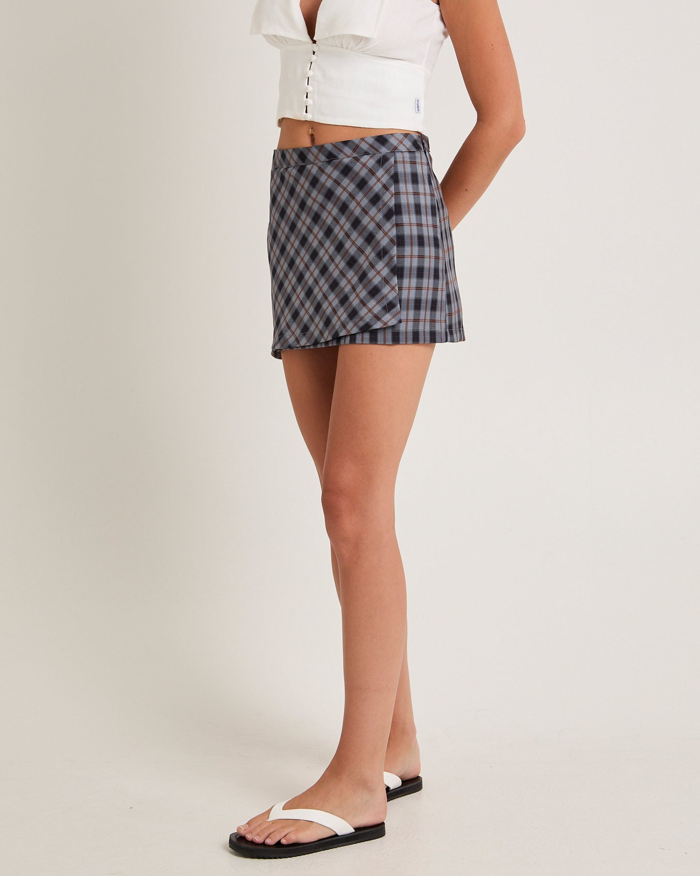 Checka Mini Skirt