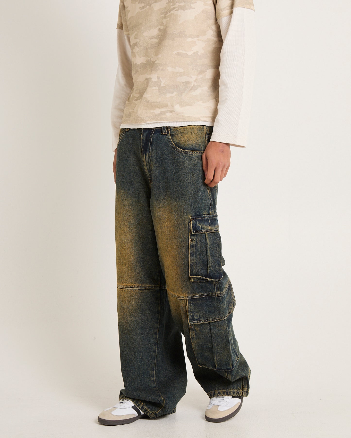 Society Denim Cargo Denim Jeans