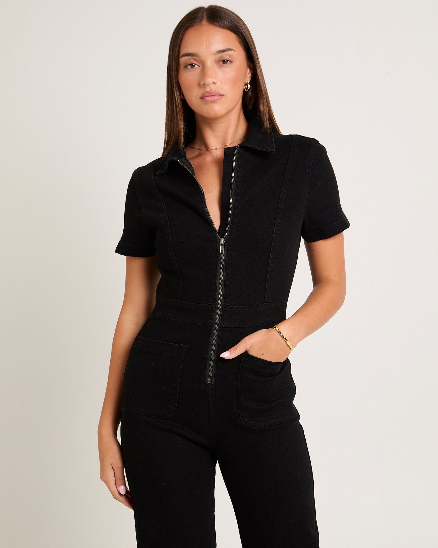 Nikki Denim Maxi Boiler Suit