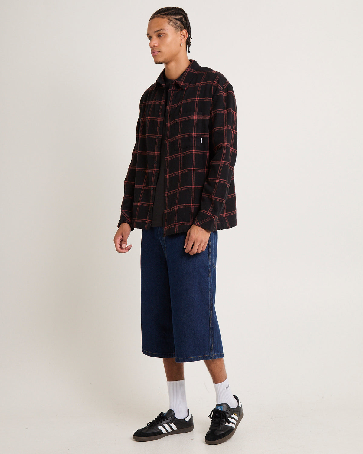 Terror Flannel Shirt BLACK CHECK