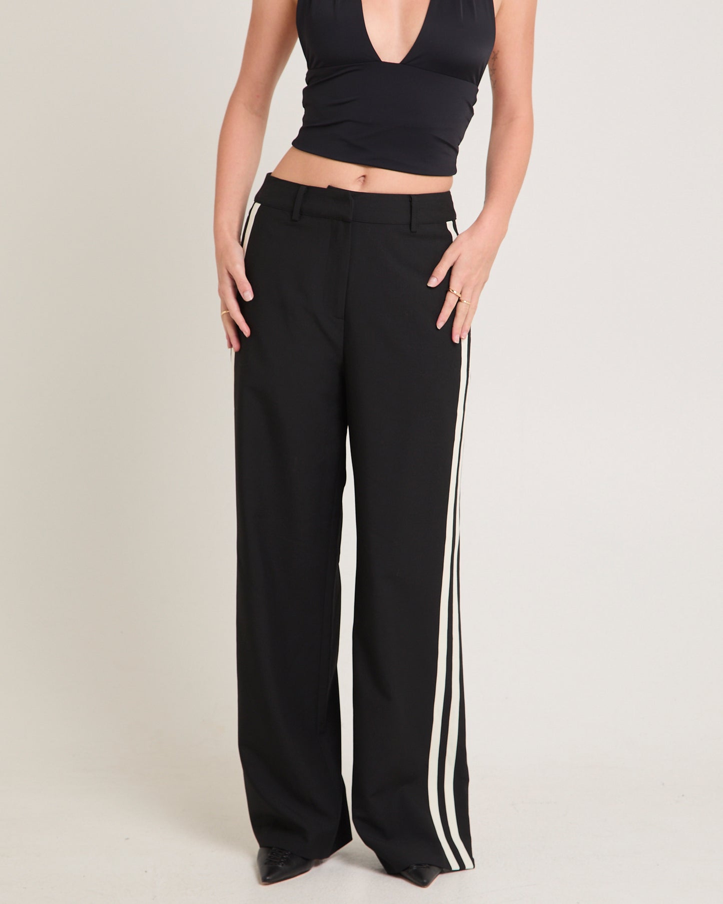Leon Stripe Detail Suit Pants