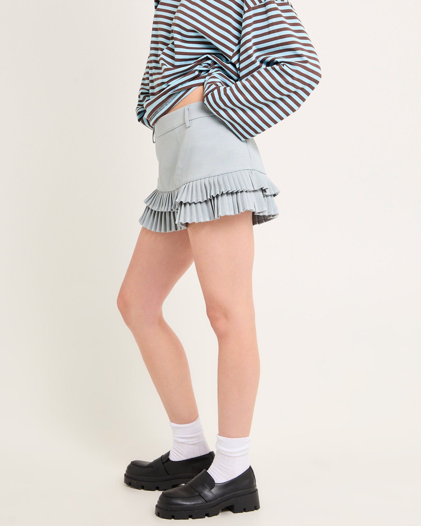 Double Ruffle Mini Skort
