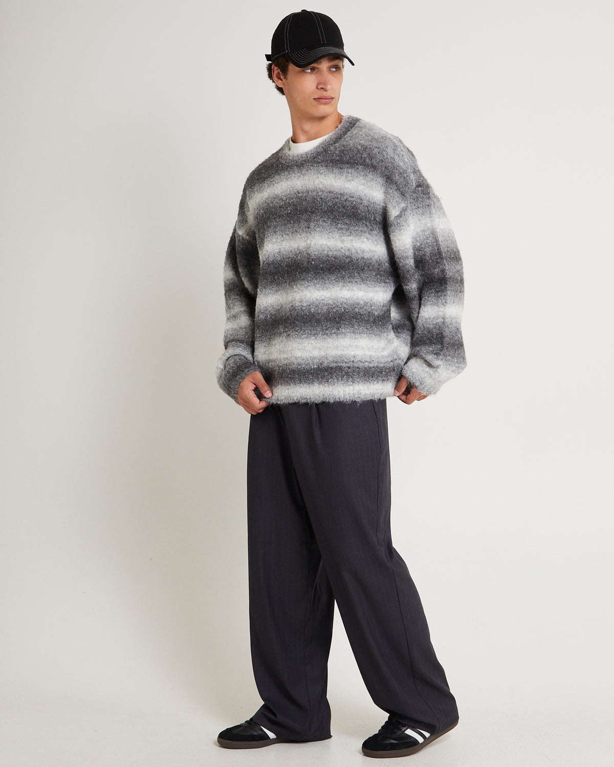 Luster Ombre Knit Jumper GREY