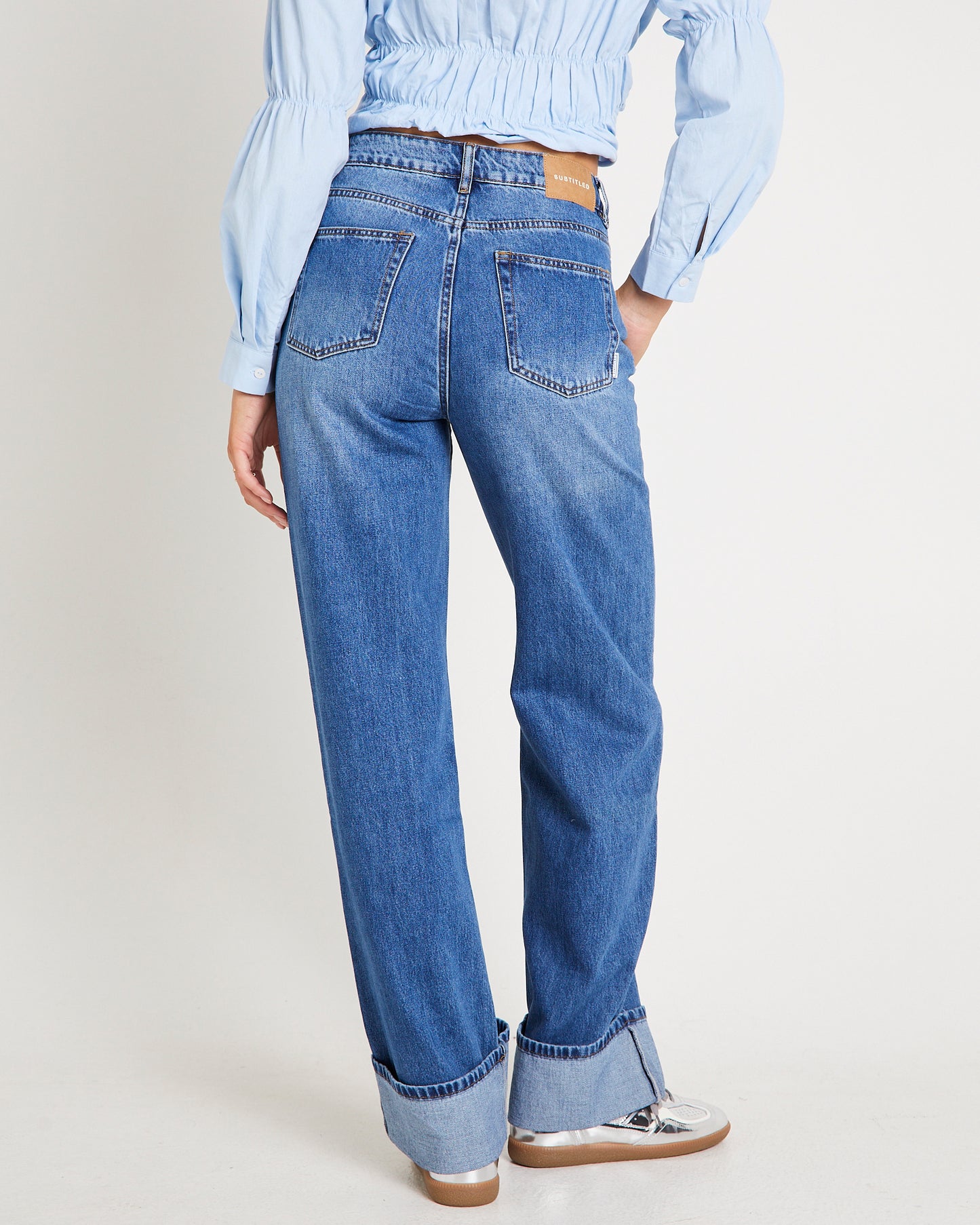 Demi Fold Hem Denim Jeans