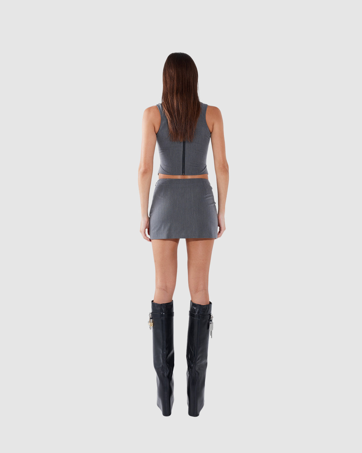 Becky Mini Skirt GREY