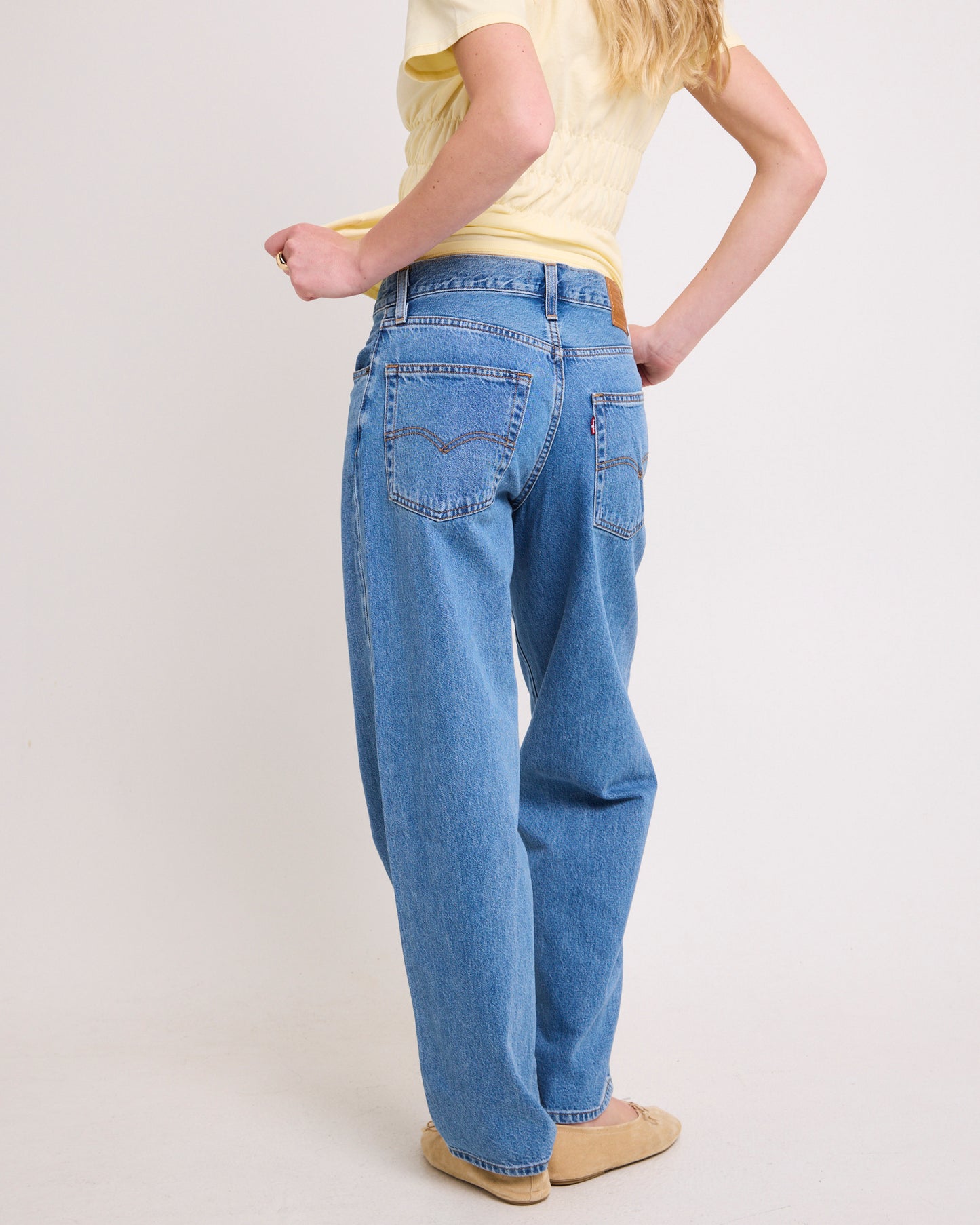 Baggy Dad Denim Jeans Own It Stone