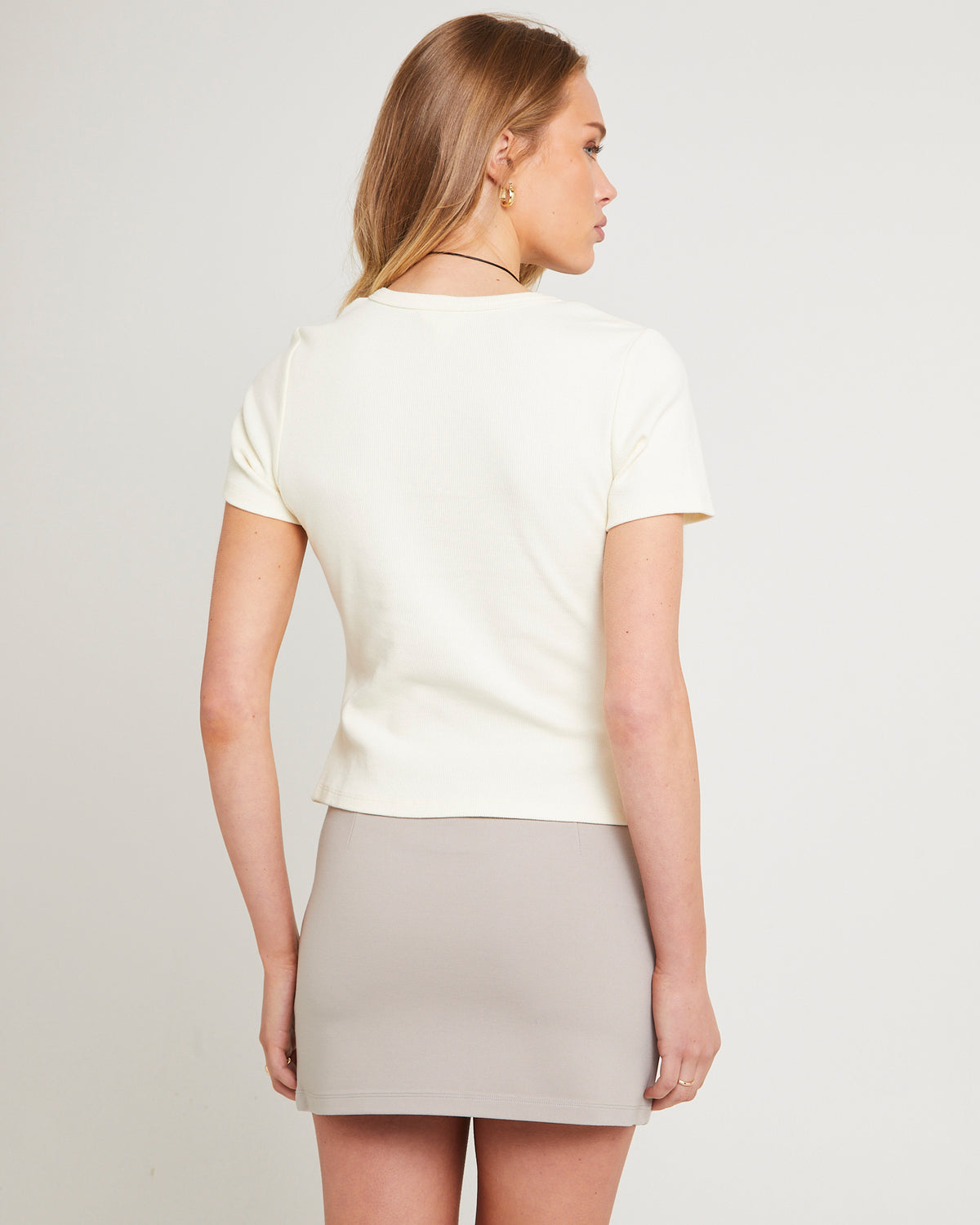 Neri Rib Button T-Shirt BUTTER