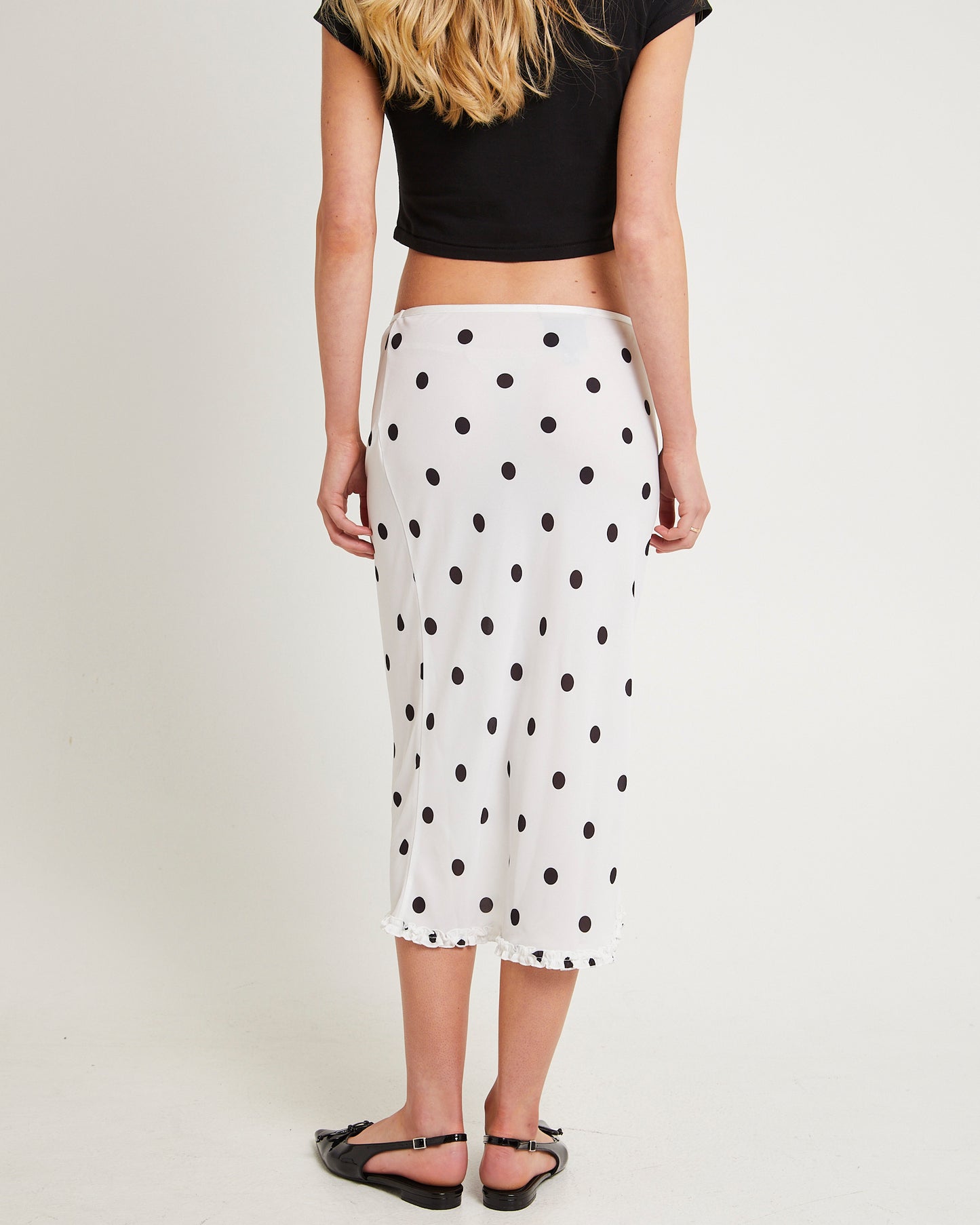 Bijou Polka Midi Skirt