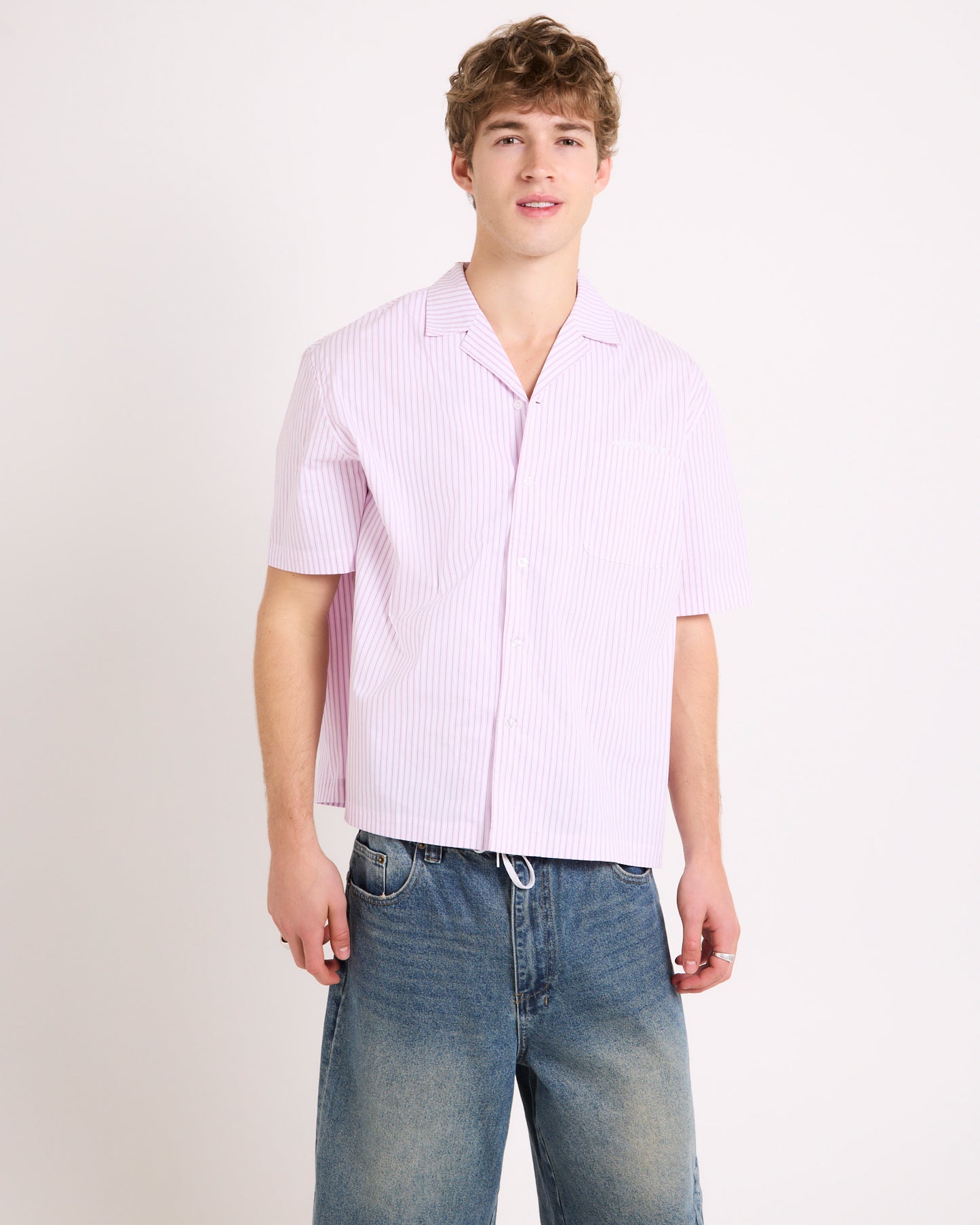 Box Striped Short Sleeve Shirt