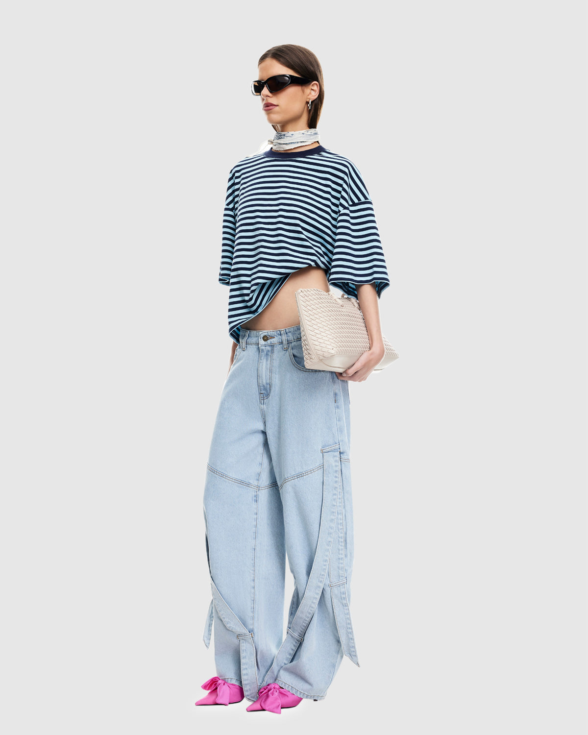 Bloom Short Sleeve T-Shirt NAVY SEA STRIPE