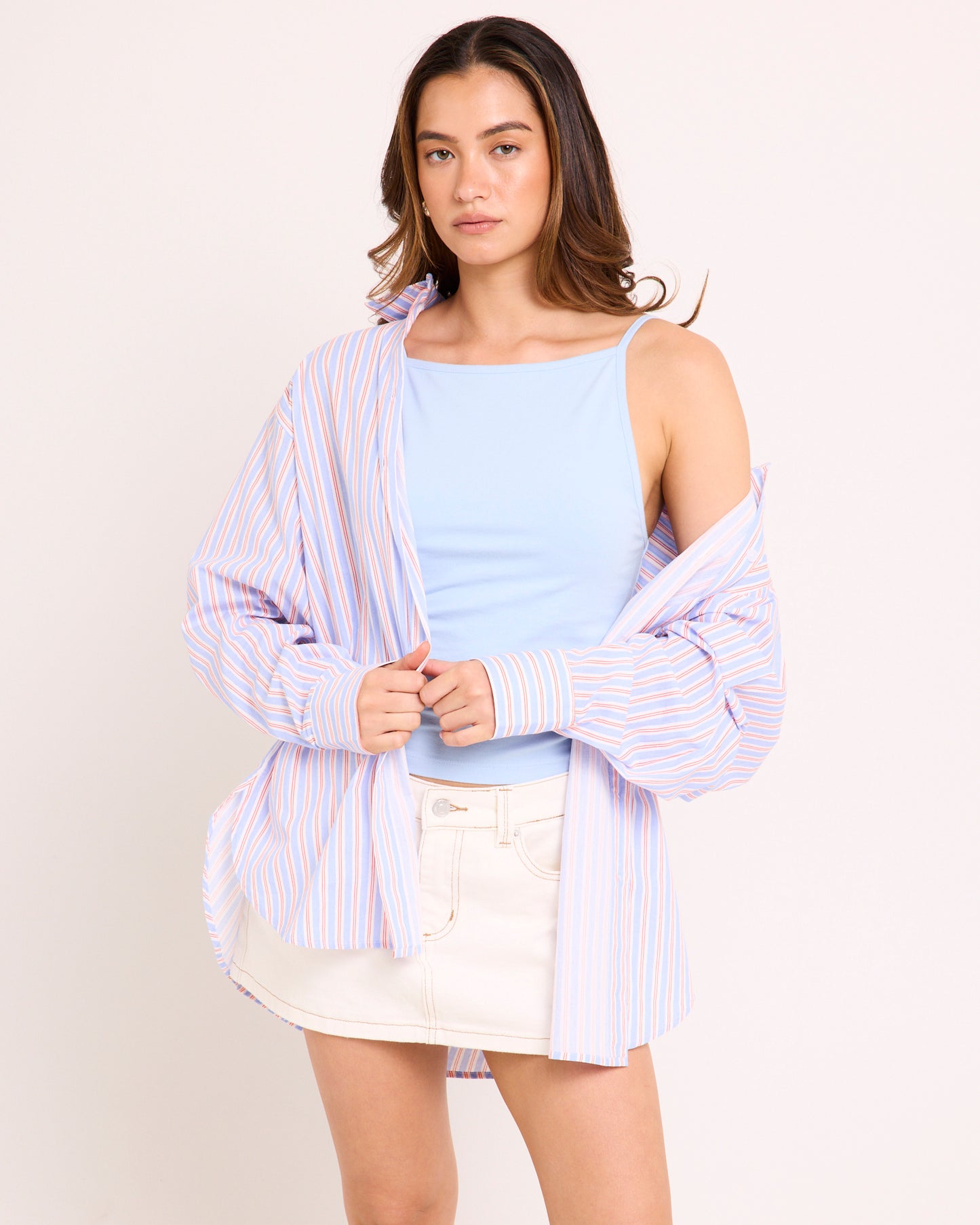 Coby Crisp Oversized Long Sleeve Shirt