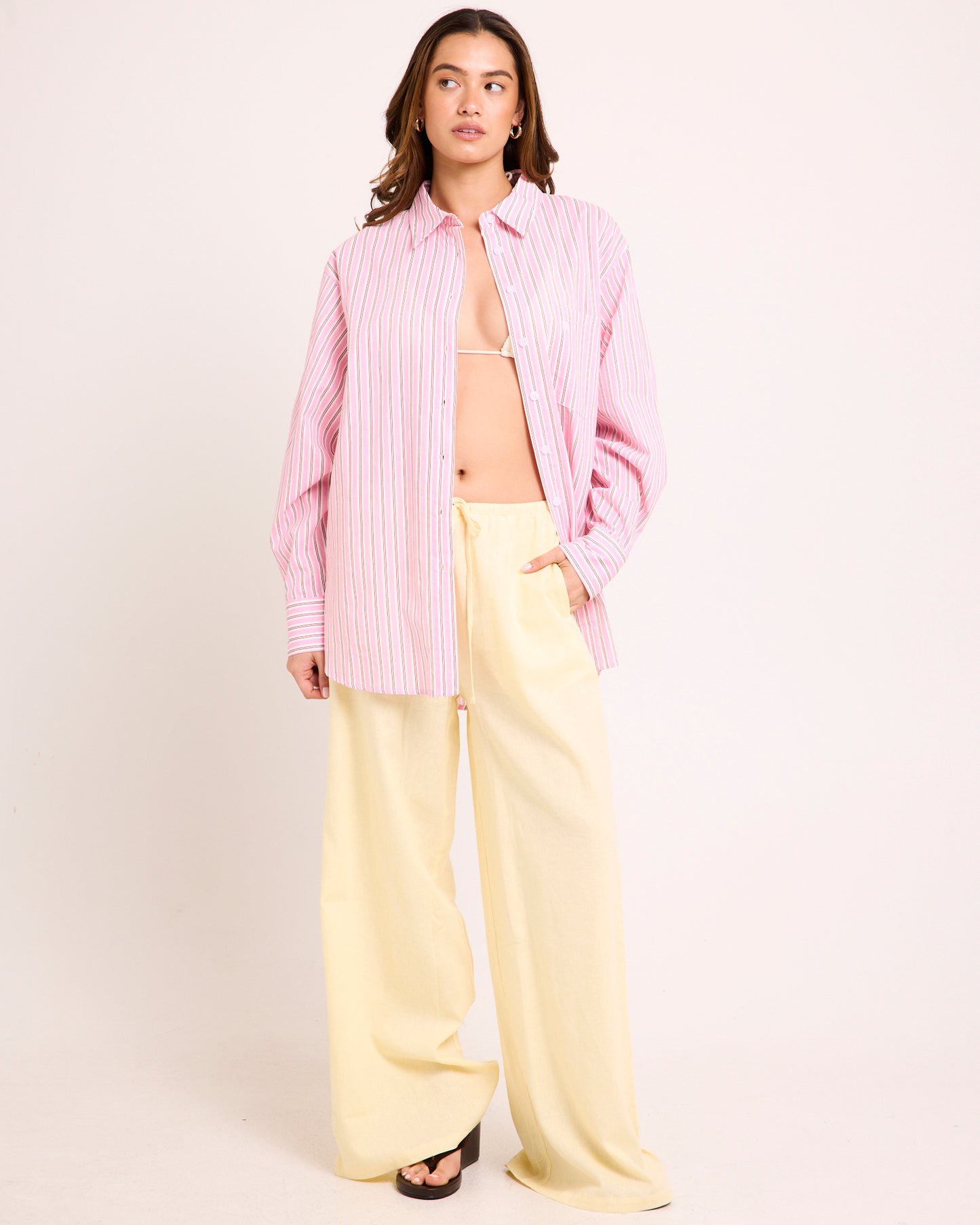 Coby Crisp Oversized Long Sleeve Shirt