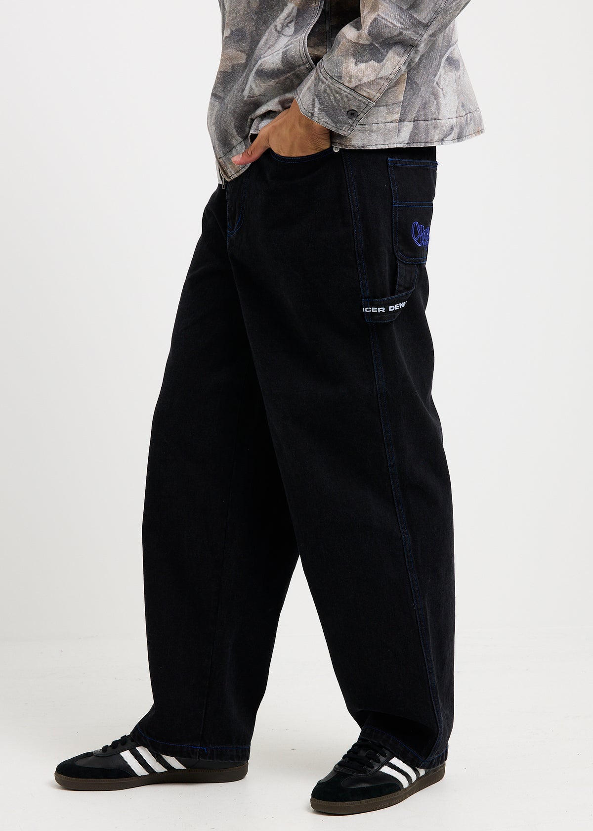Brunson Carpenter Denim Jeans BLACK/BLUE