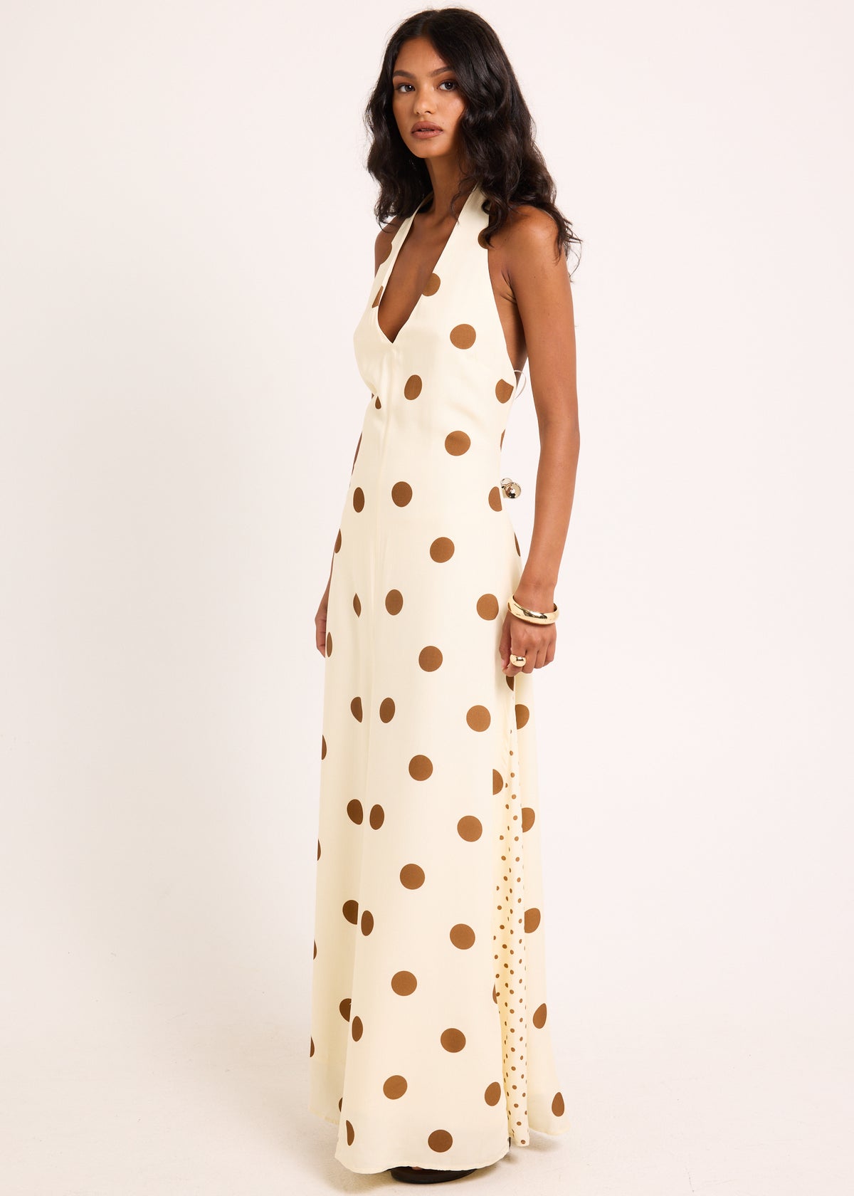 Millie Backless Maxi Dress BUTTER SPOT