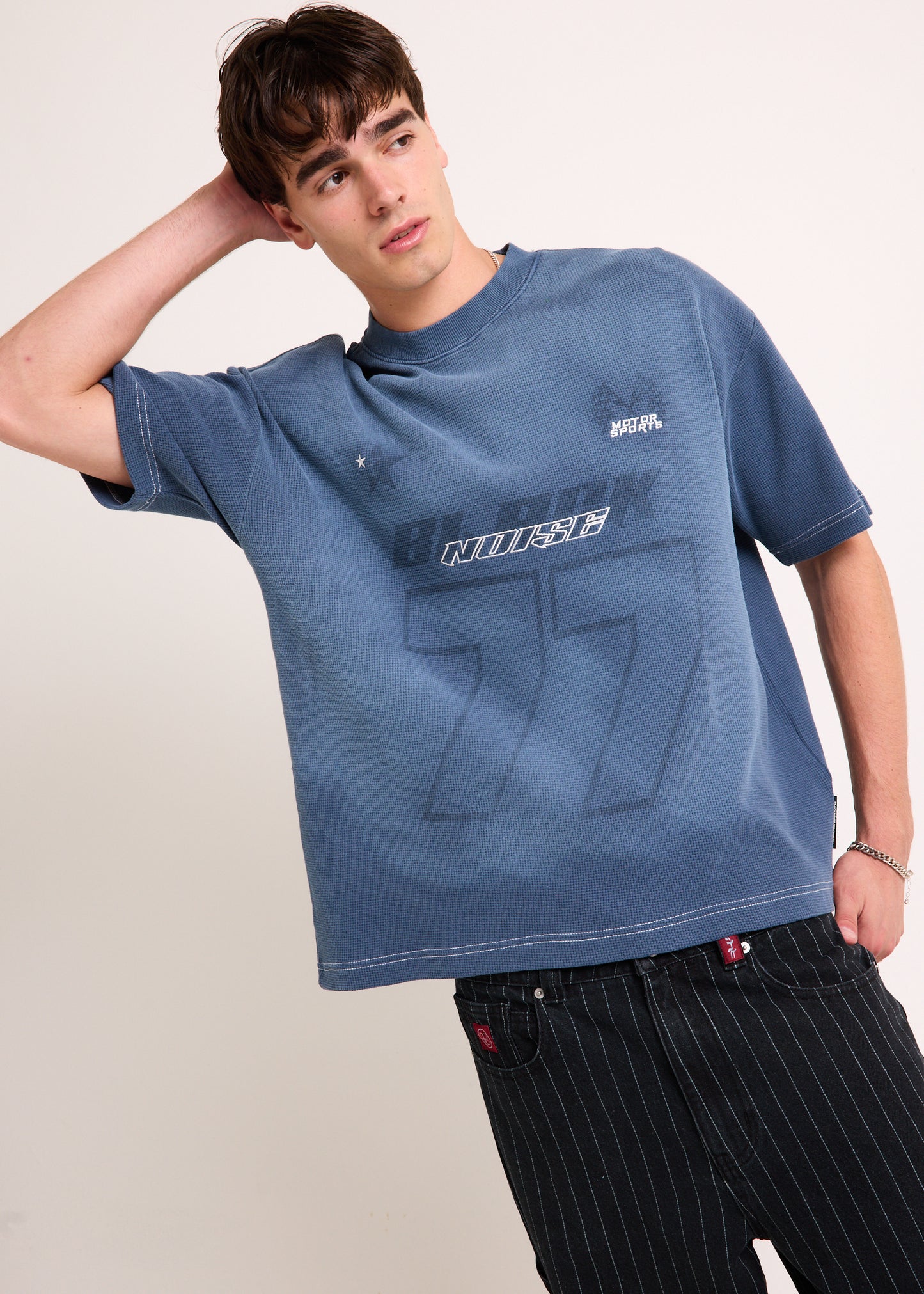 Varsity Waffle Crop T-Shirt